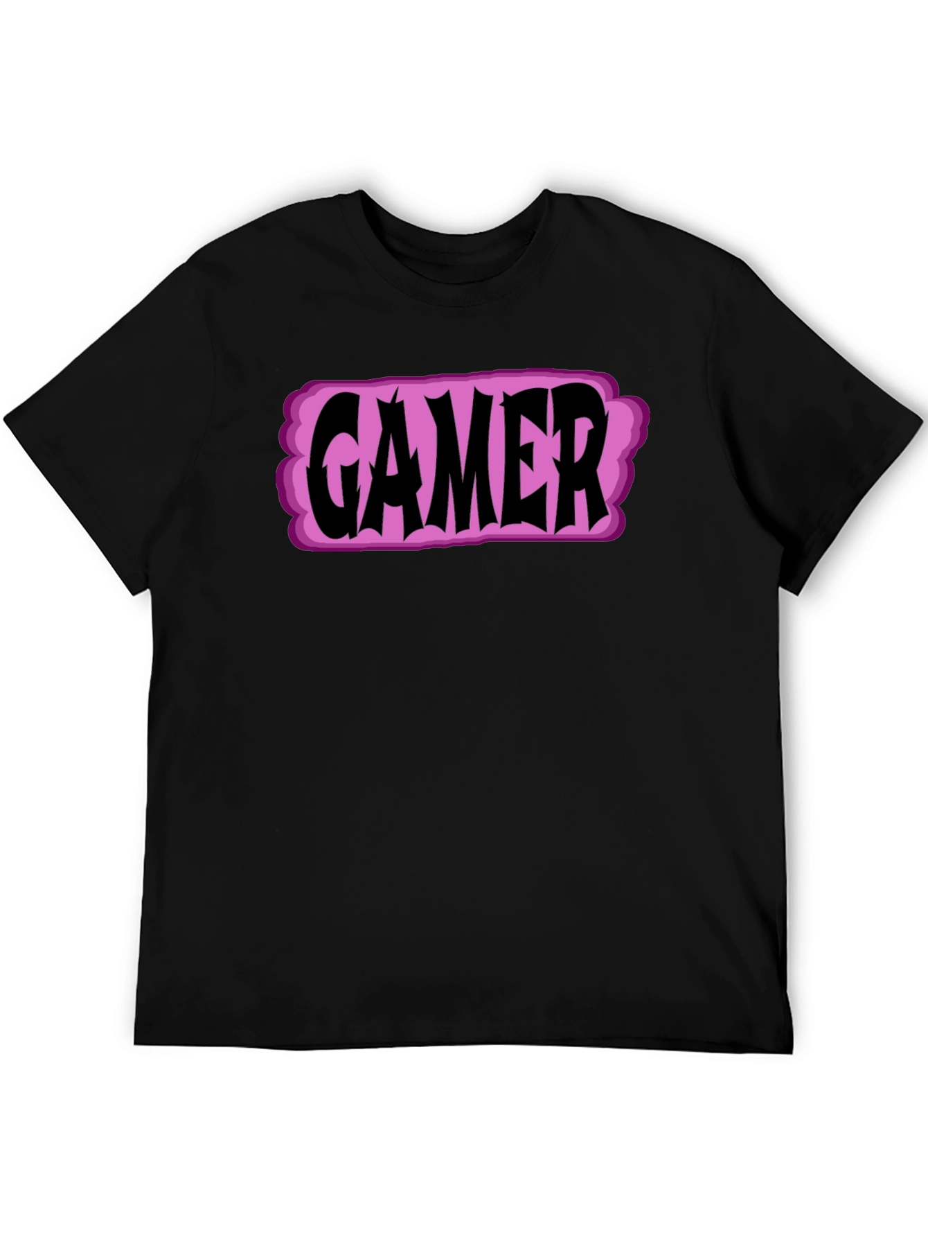 Gamer T-Shirt - Black Cotton Graphic Tee