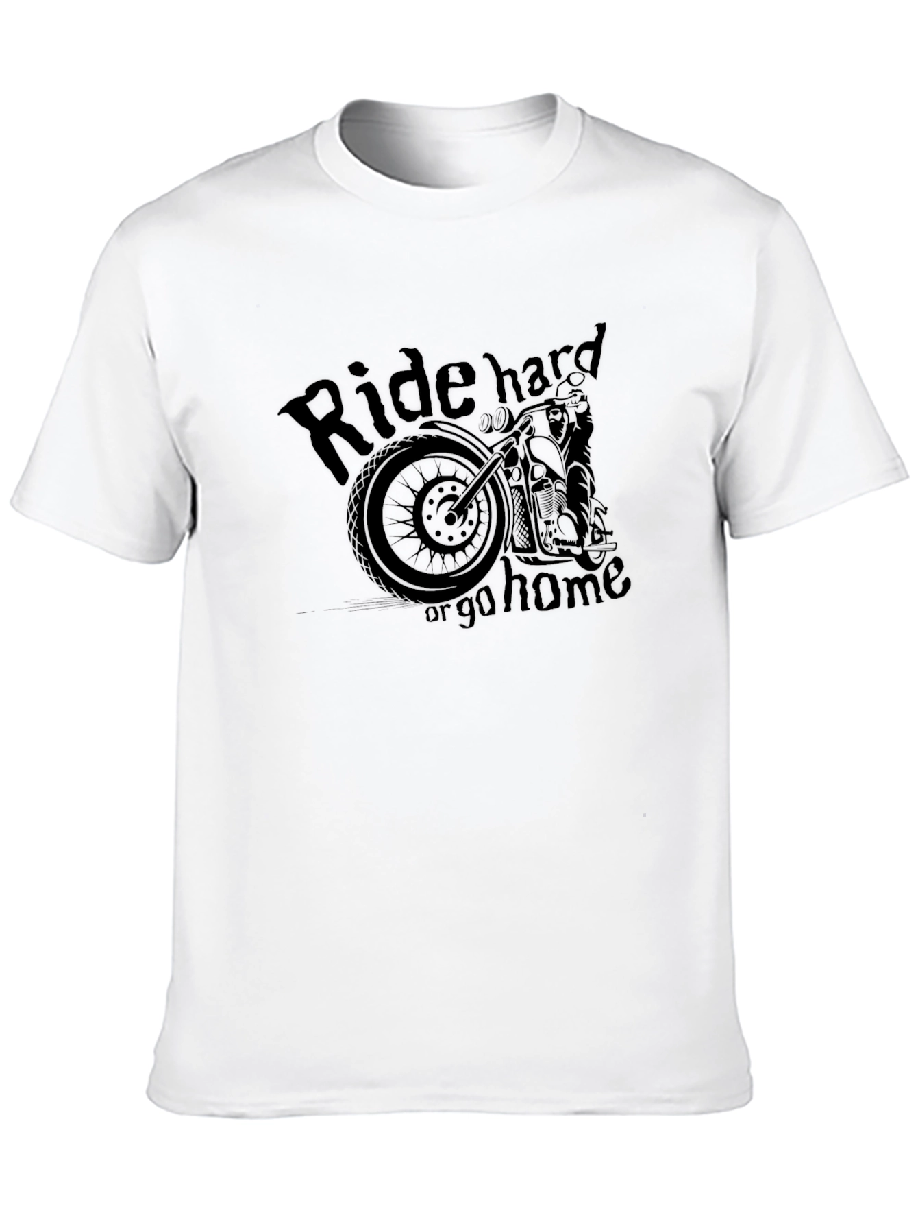 Ride Hard or Go Home Black Graphic Tee