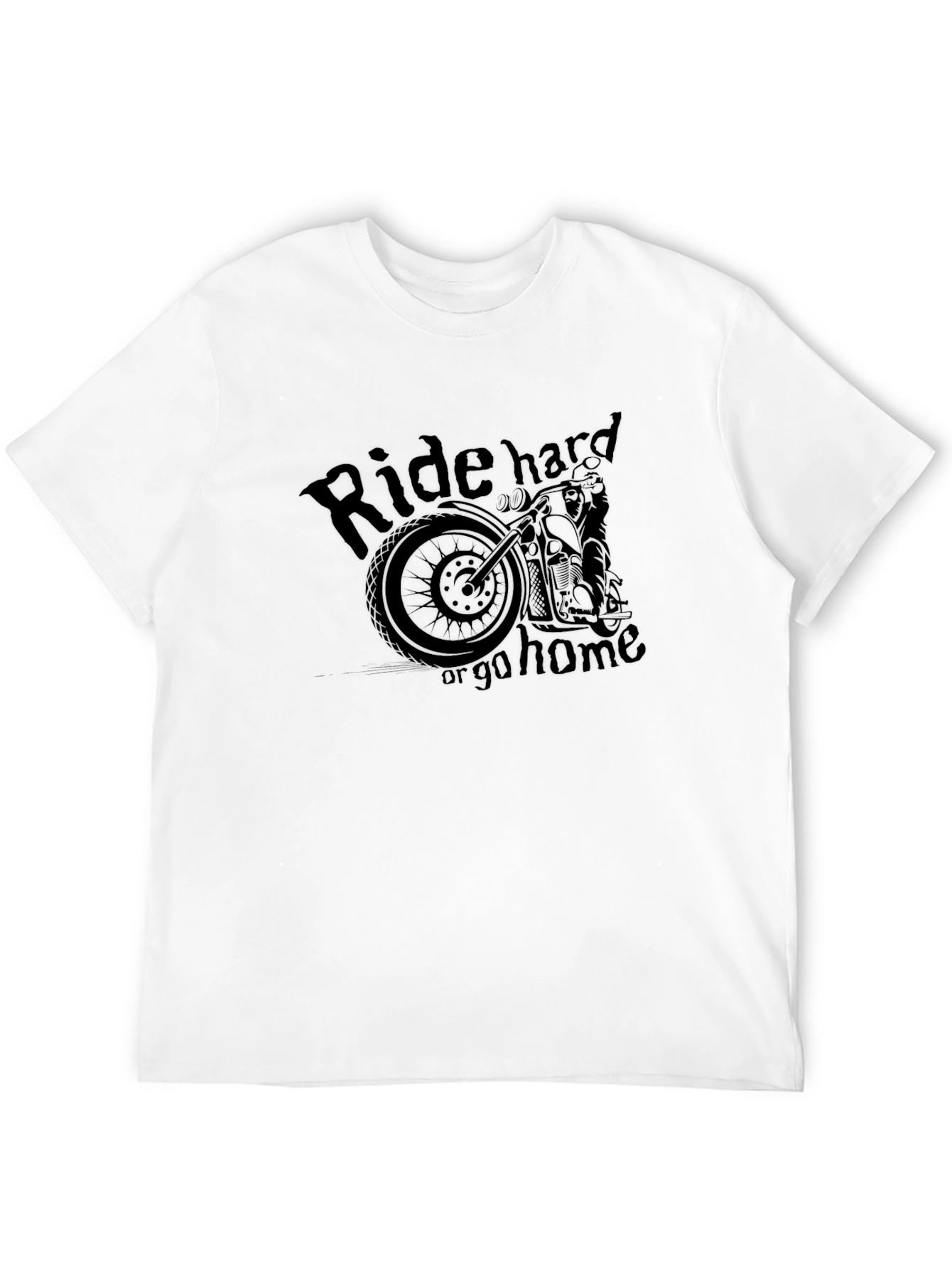 Ride Hard or Go Home Black Graphic Tee