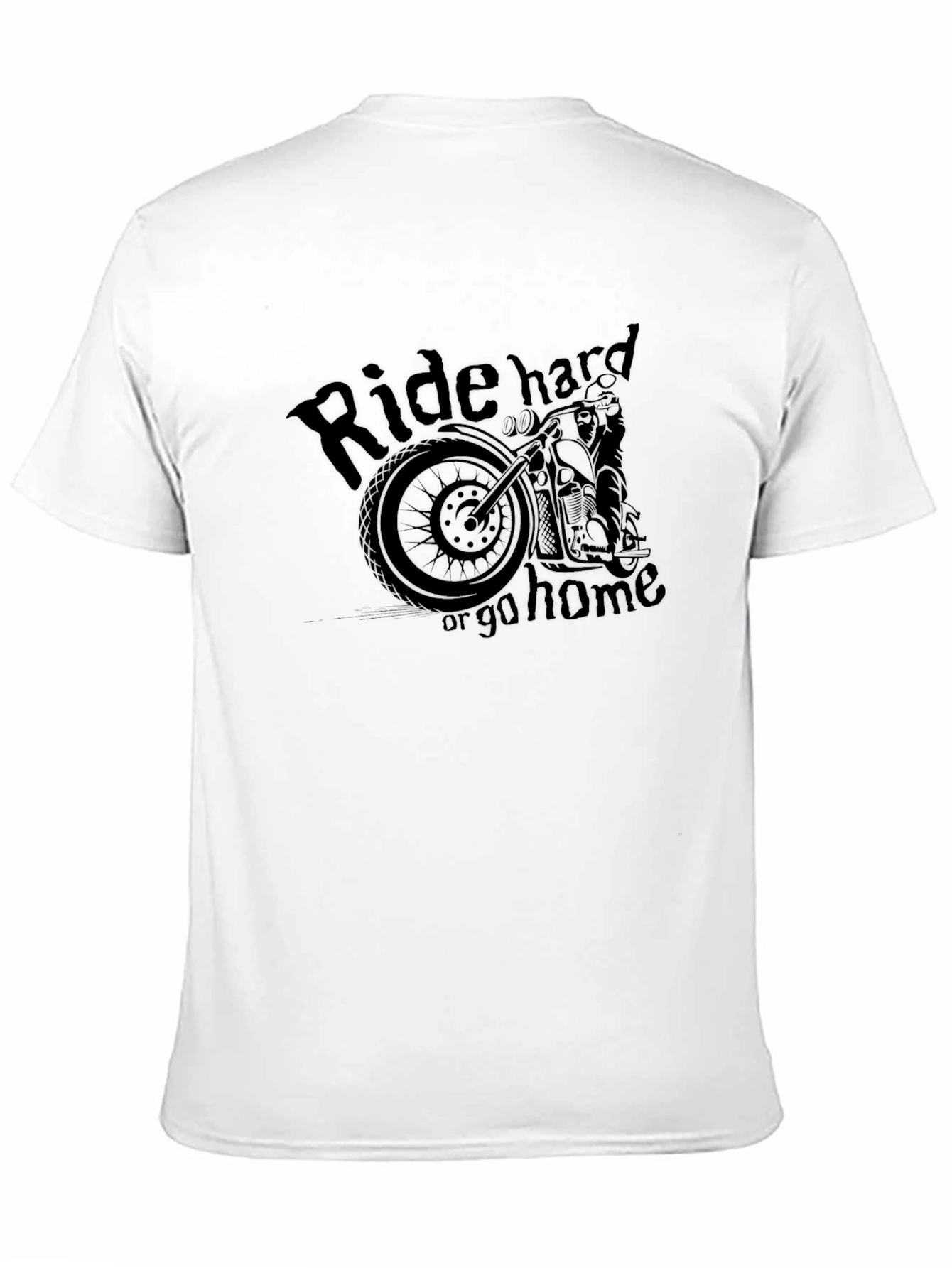 Ride Hard or Go Home Black Graphic Tee