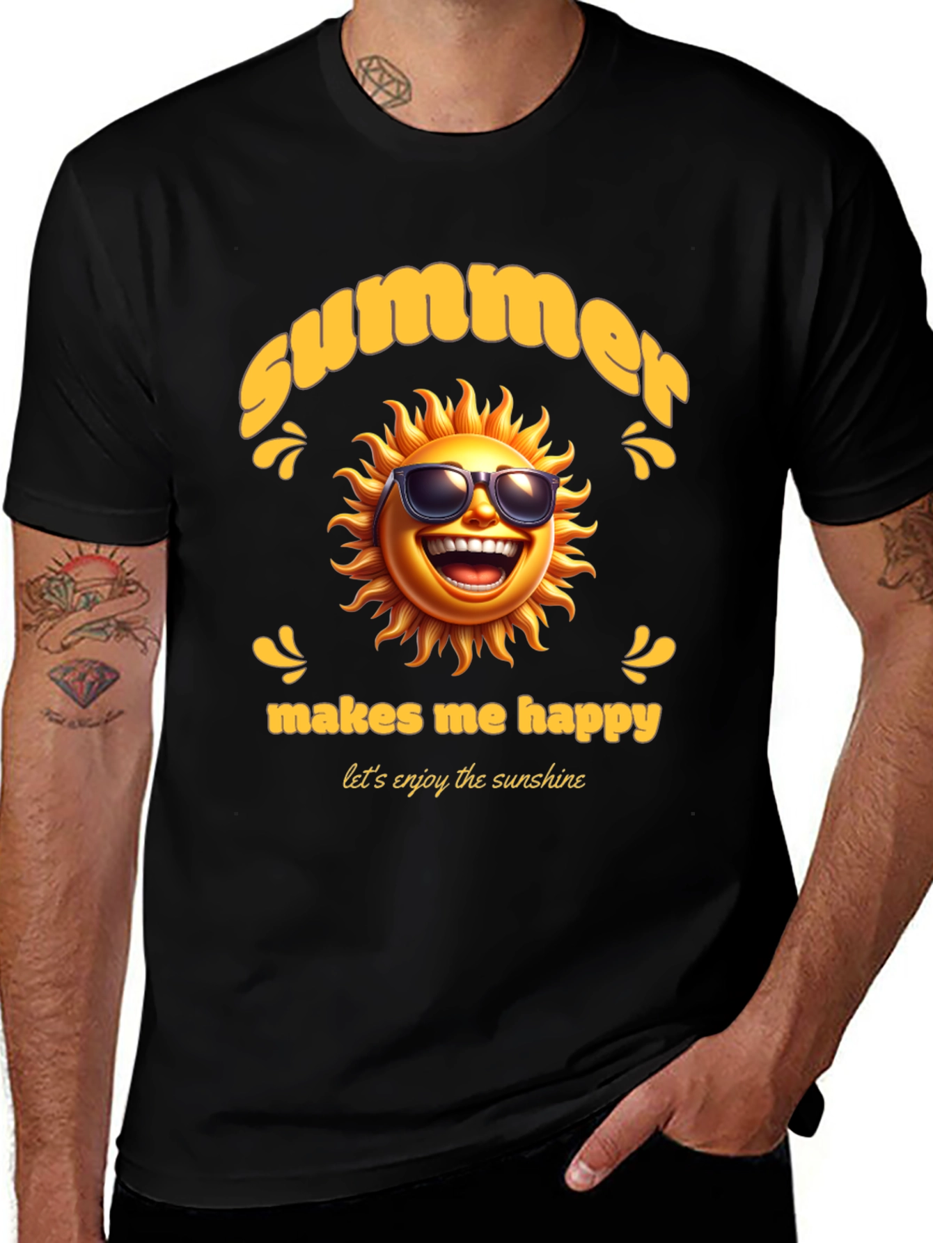 Summer Sun T-Shirt - Makes Me Happy