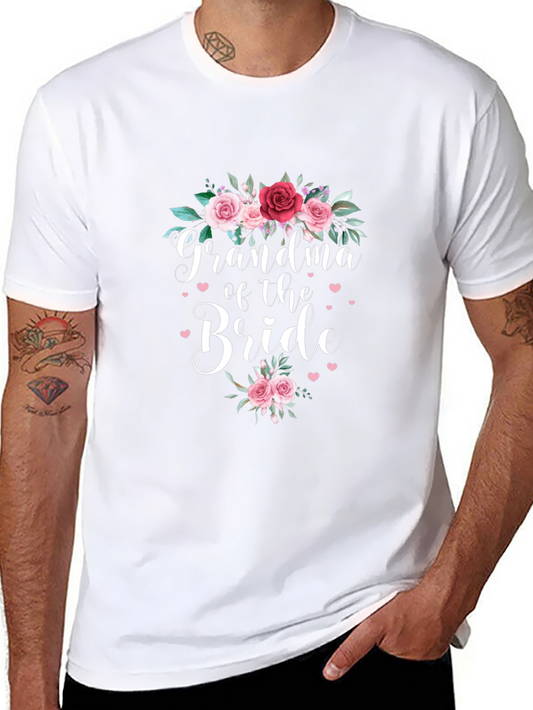 Grandma of the Bride Floral T-Shirt