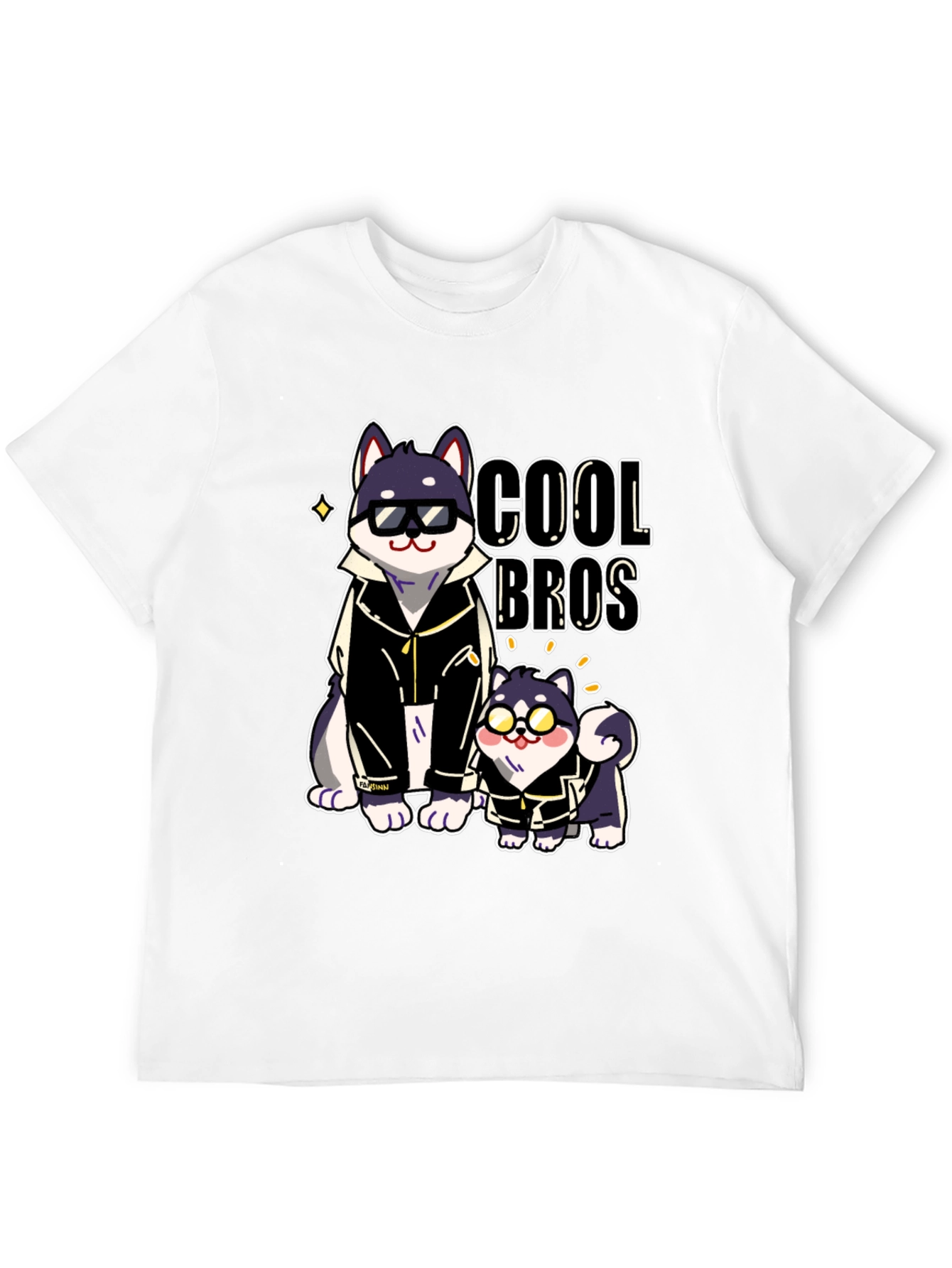 Cool Bros Dog Graphic T-Shirt