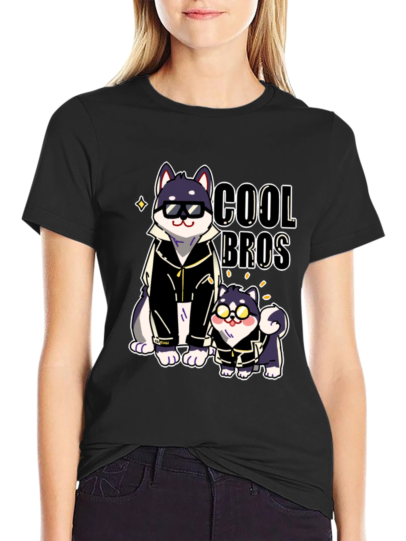 Cool Bros Dog Graphic T-Shirt
