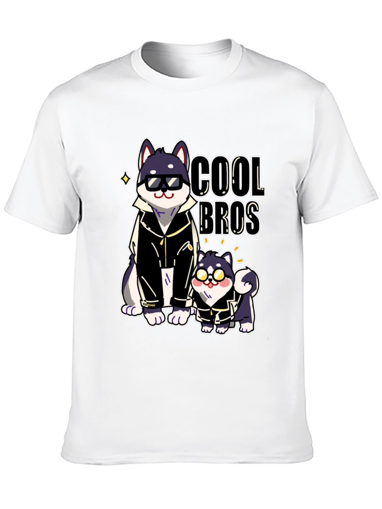 Cool Bros Dog Graphic T-Shirt