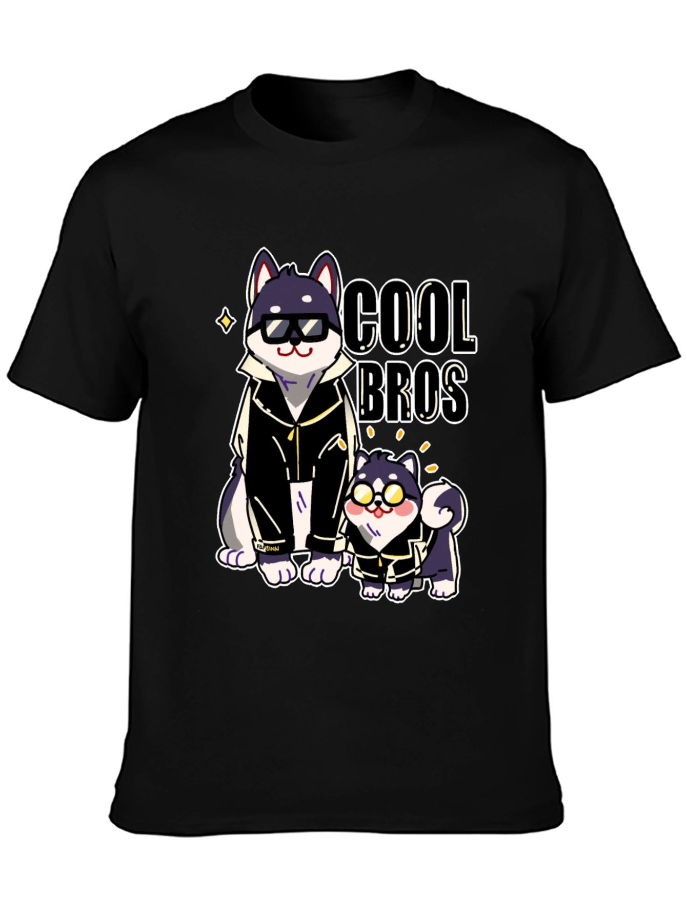 Cool Bros Dog Graphic T-Shirt