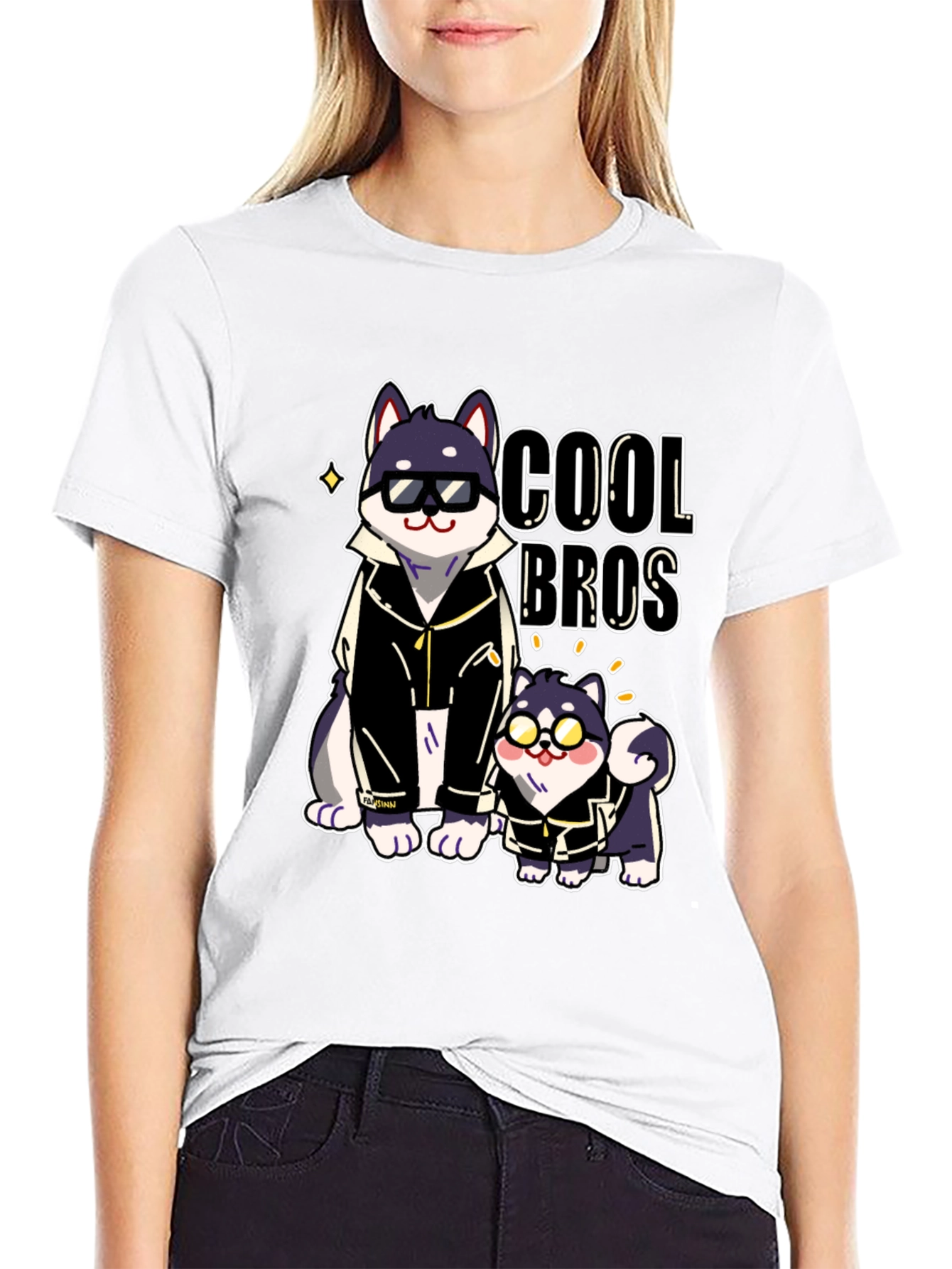 Cool Bros Dog Graphic T-Shirt
