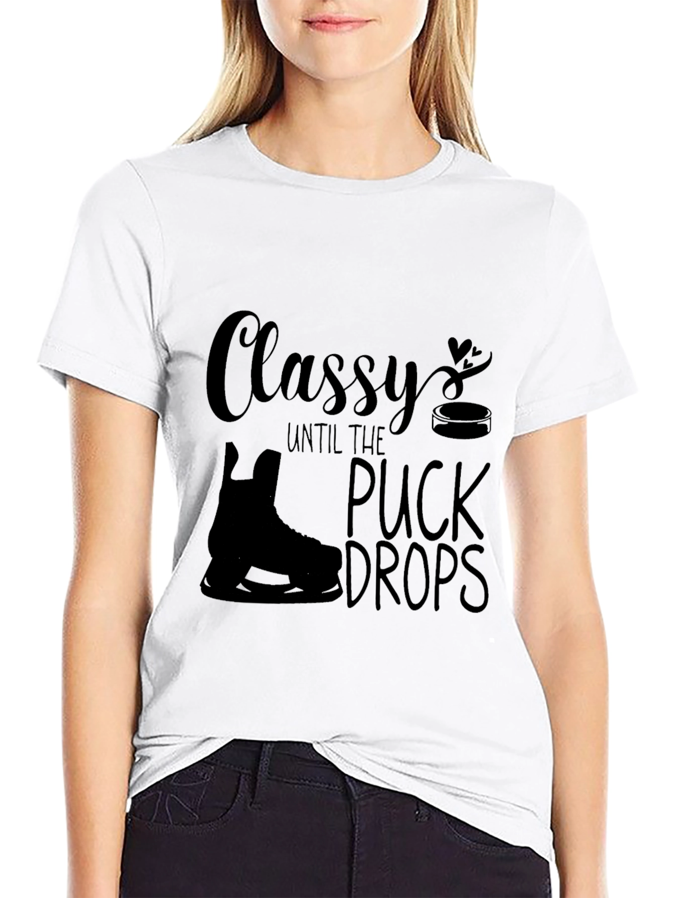 Classy Until the Puck Drops Hockey T-Shirt