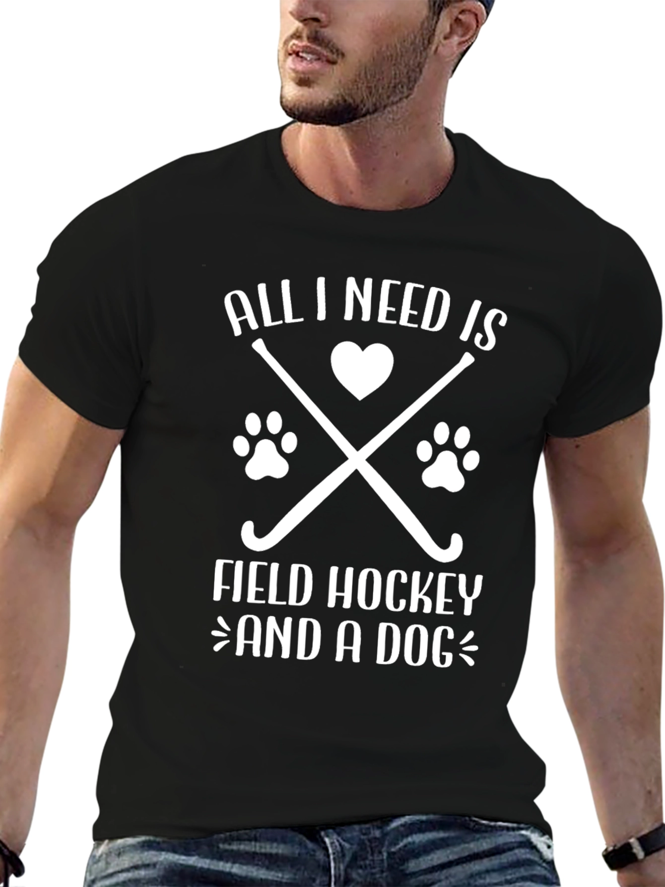Field Hockey & Dog Lover T-Shirt