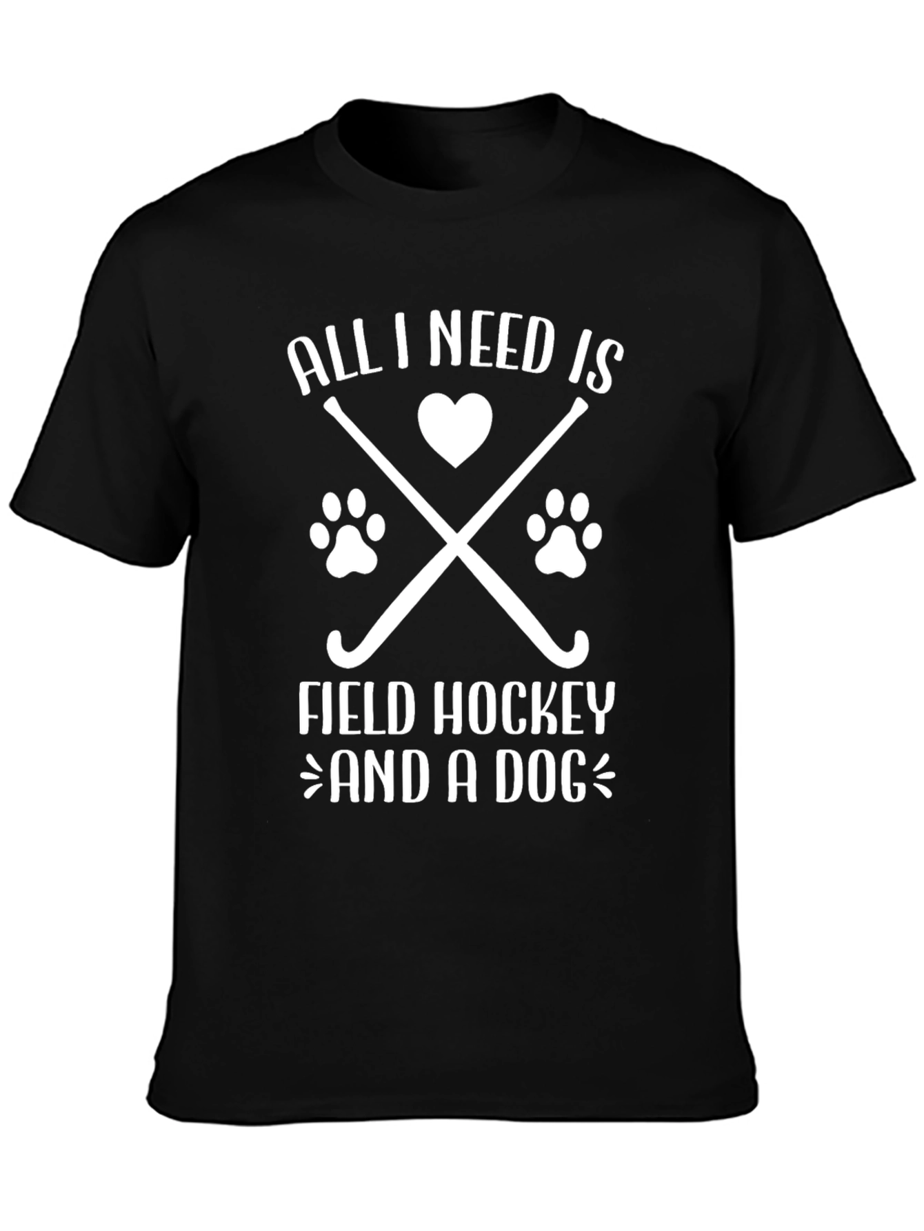 Field Hockey & Dog Lover T-Shirt