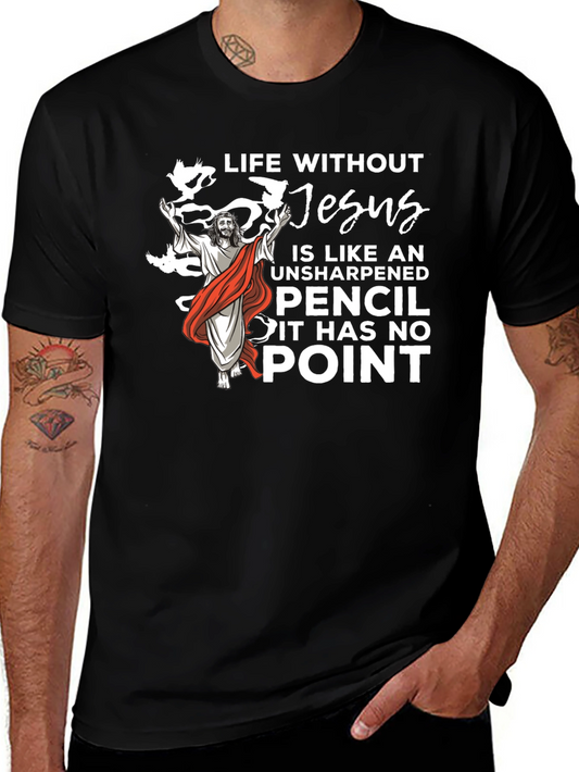 Life Without Jesus Black T-Shirt
