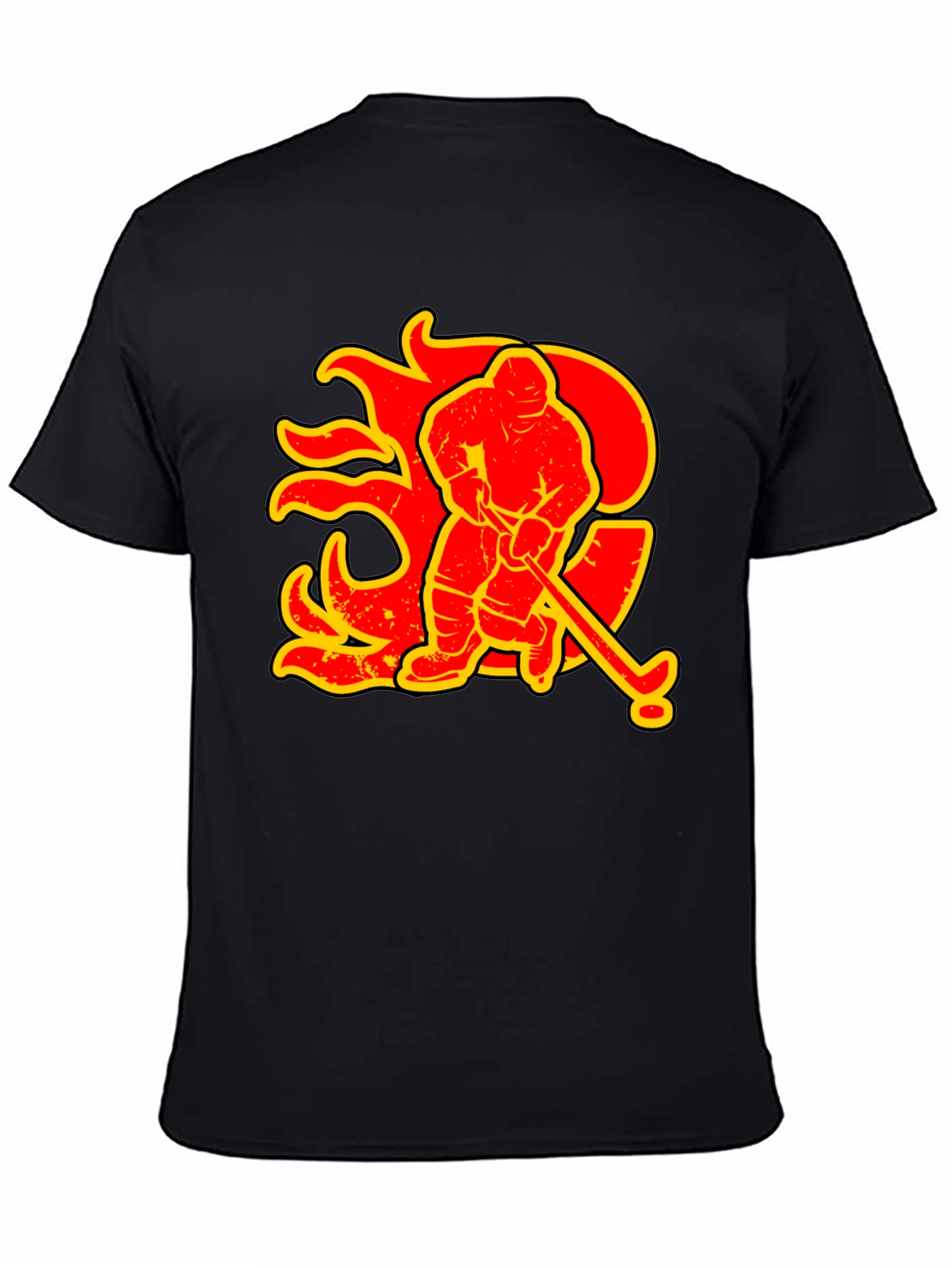 Hockey Flames Graphic Tee
