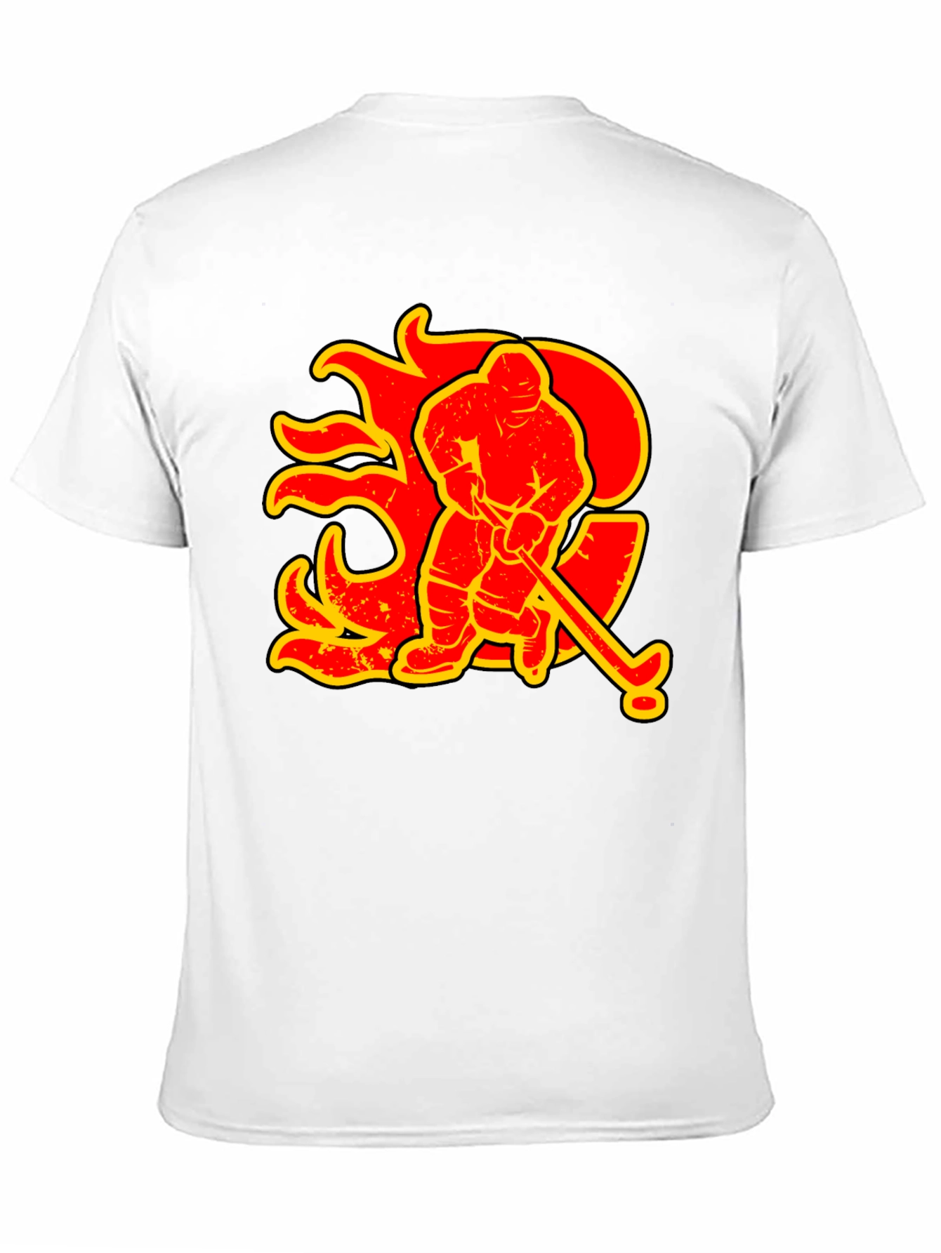 Hockey Flames Graphic Tee