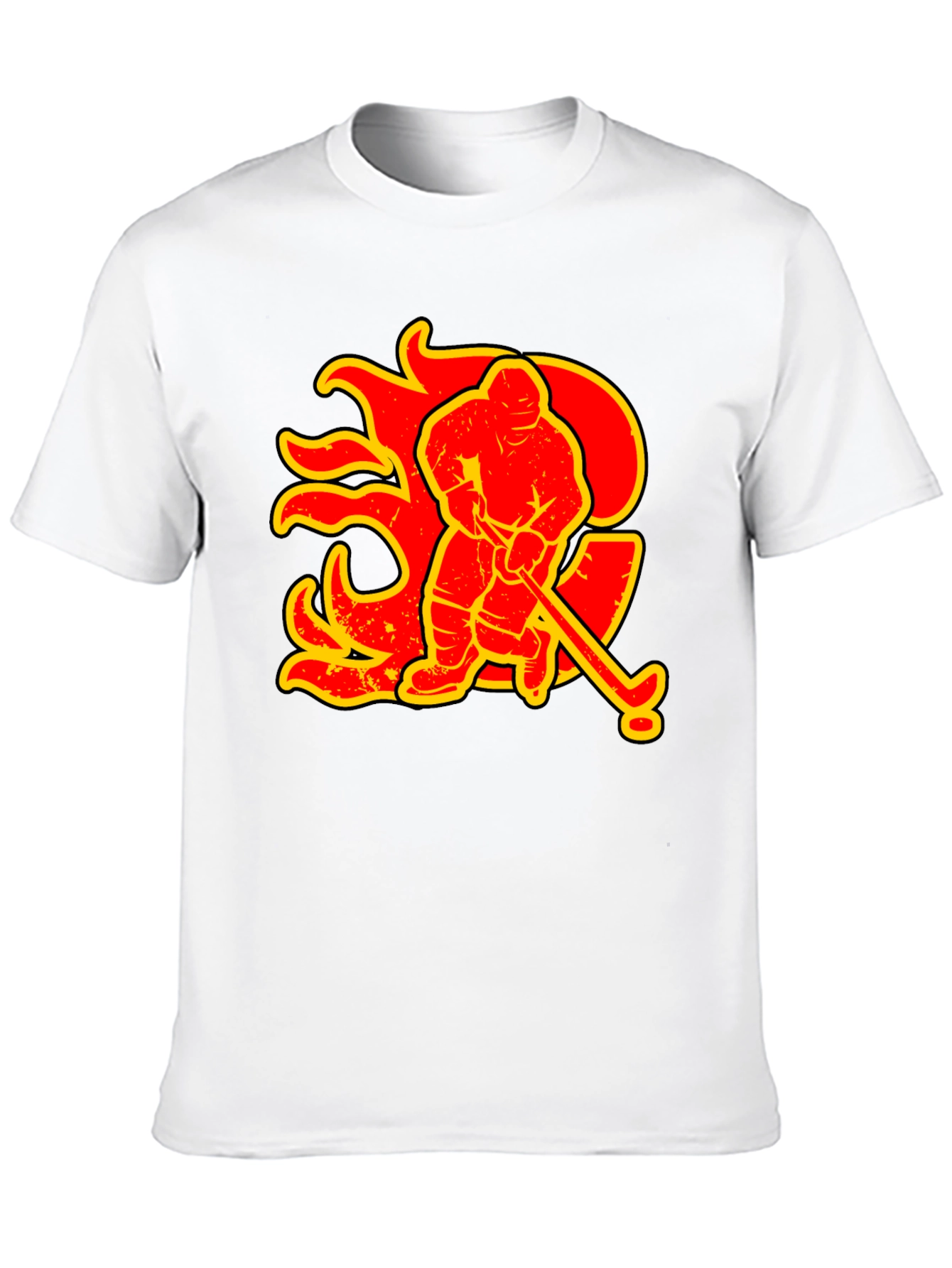 Hockey Flames Graphic Tee