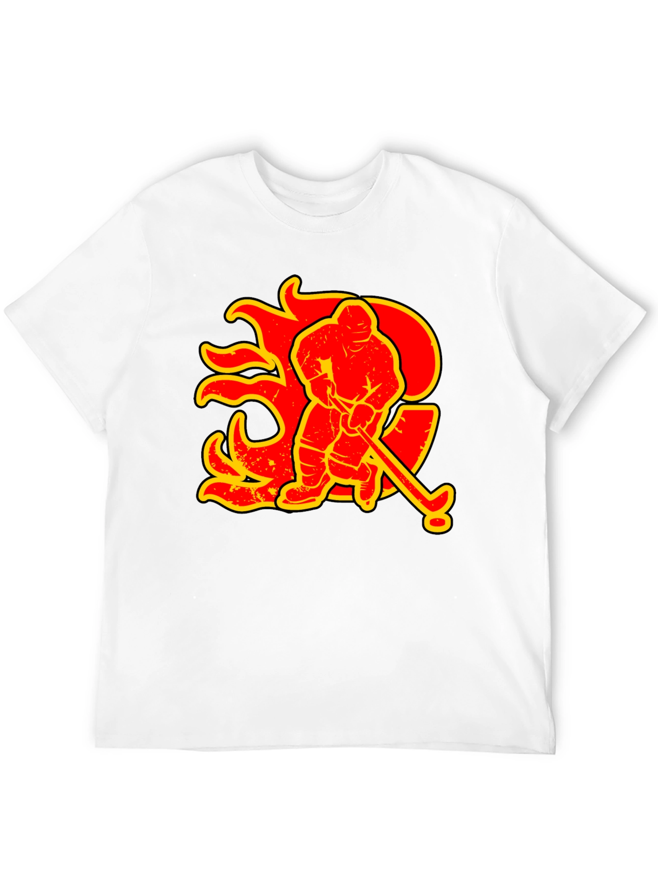 Hockey Flames Graphic Tee