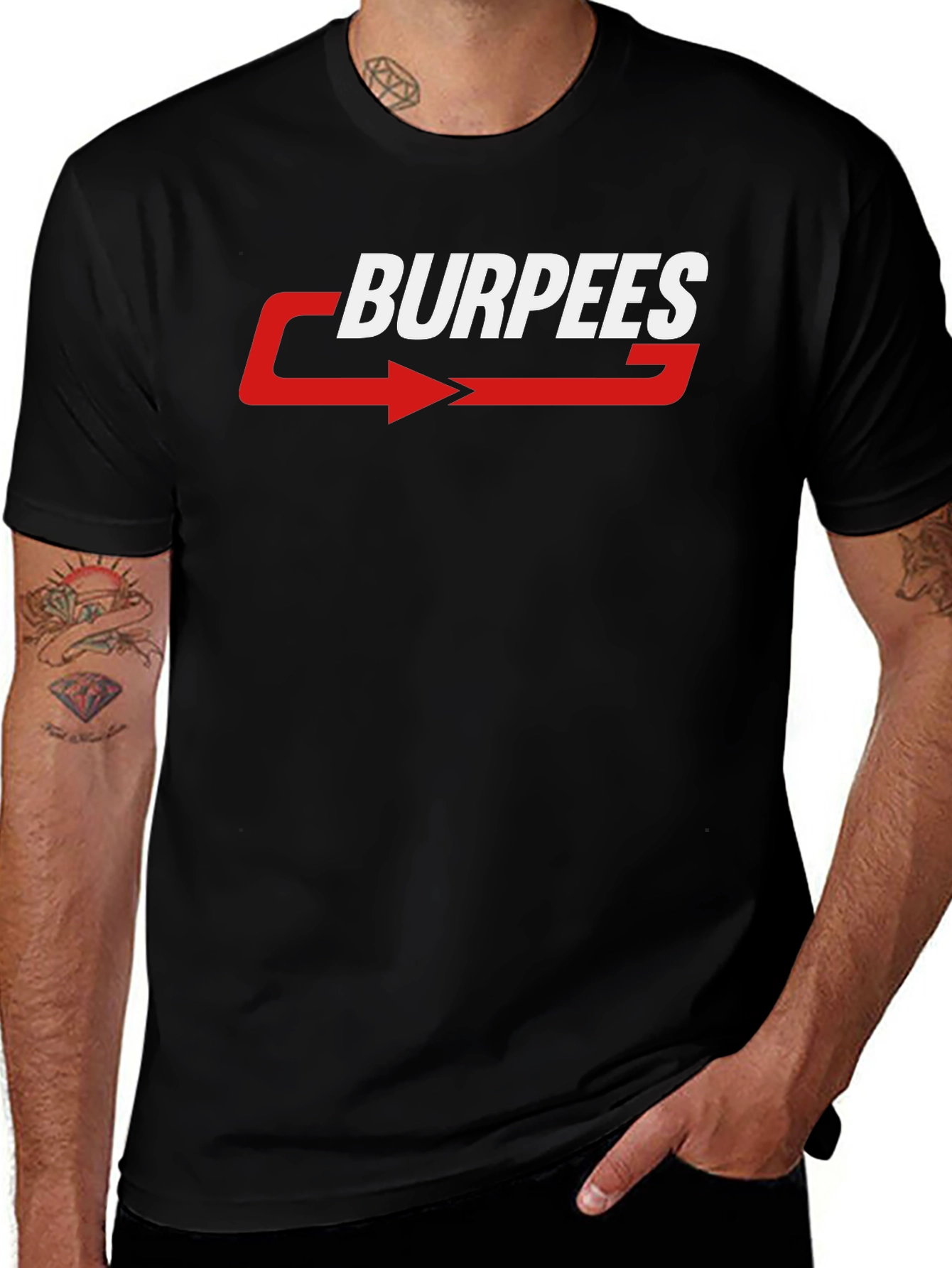 Burpees Graphic T-Shirt - Workout Motivation