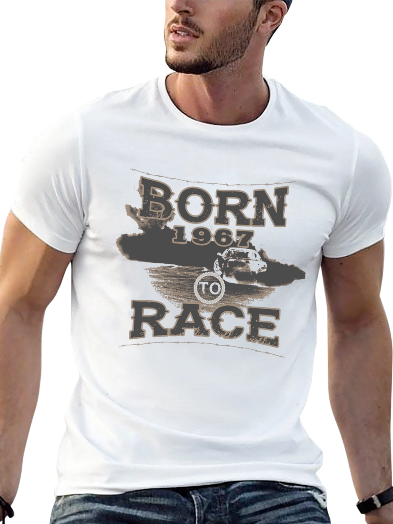 Born 1967 To Race Graphic Tee