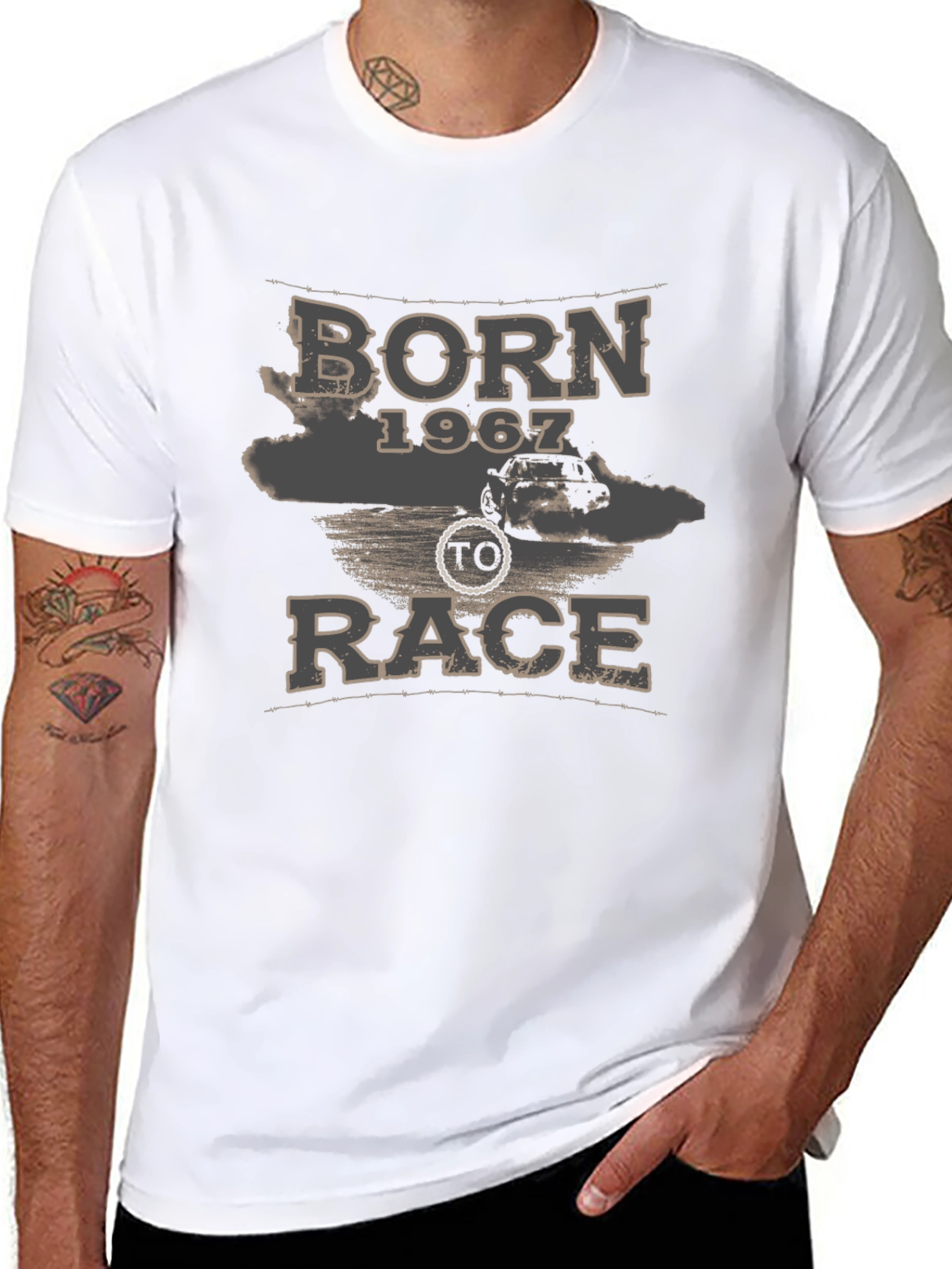 Born 1967 To Race Graphic Tee