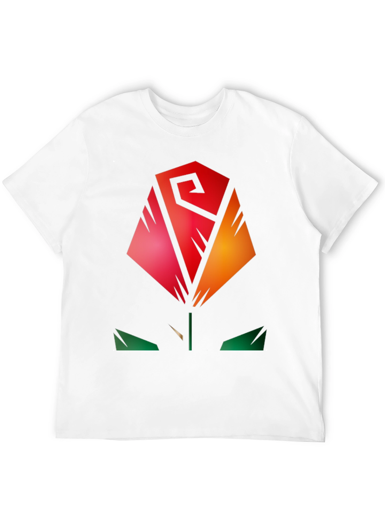 Abstract Rose Graphic Tee - Modern Stylish Shirt