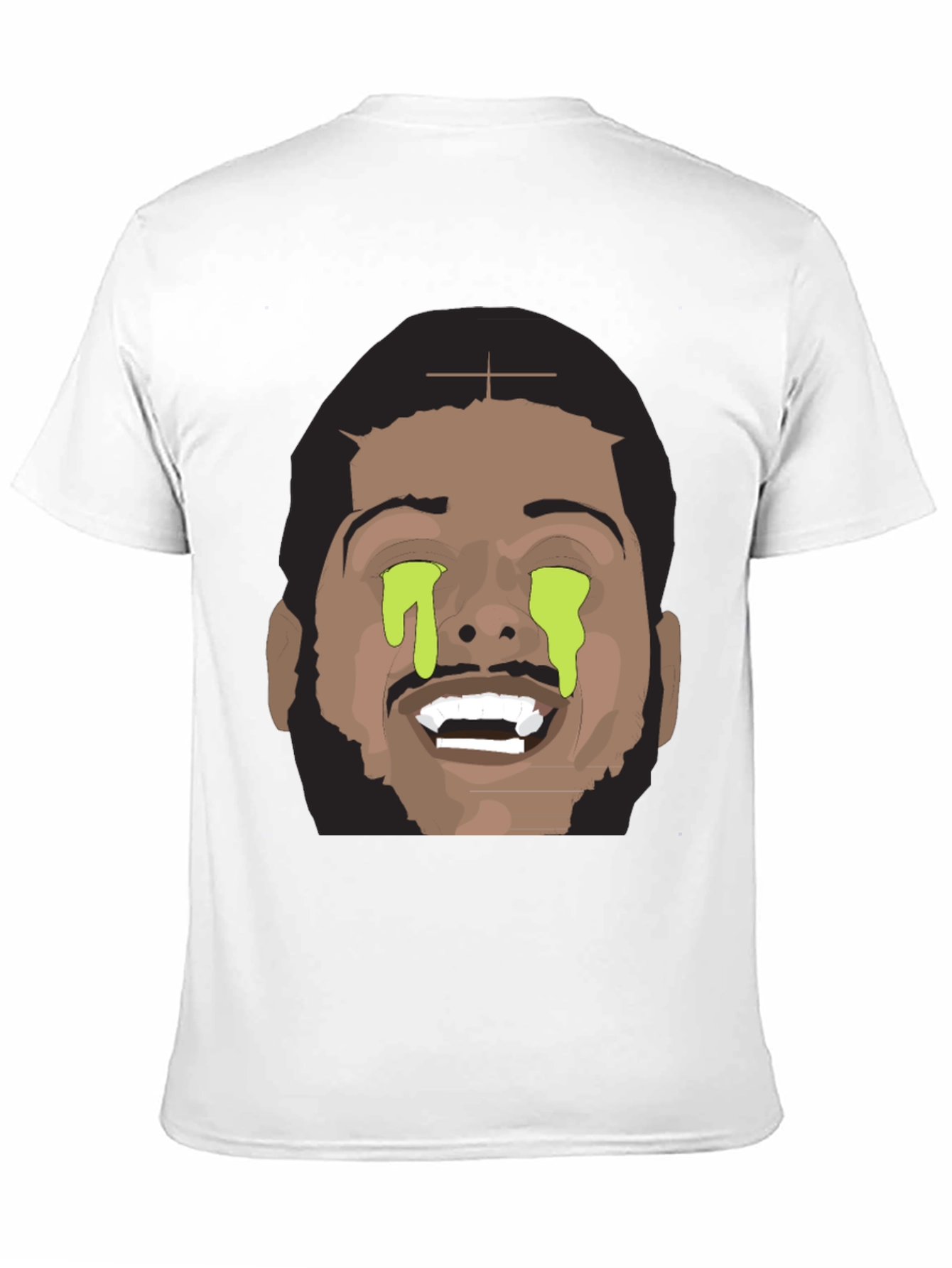 Graphic Tee with Dripping Eyes Design