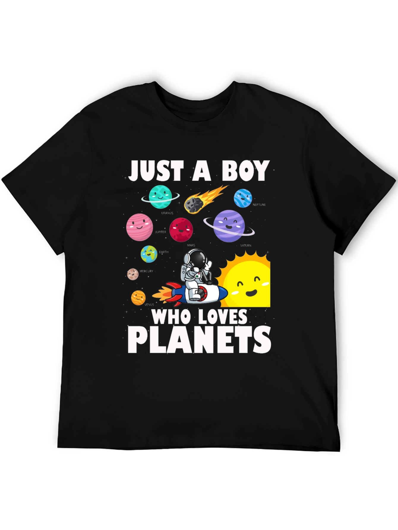 Just A Boy Who Loves Planets T-Shirt