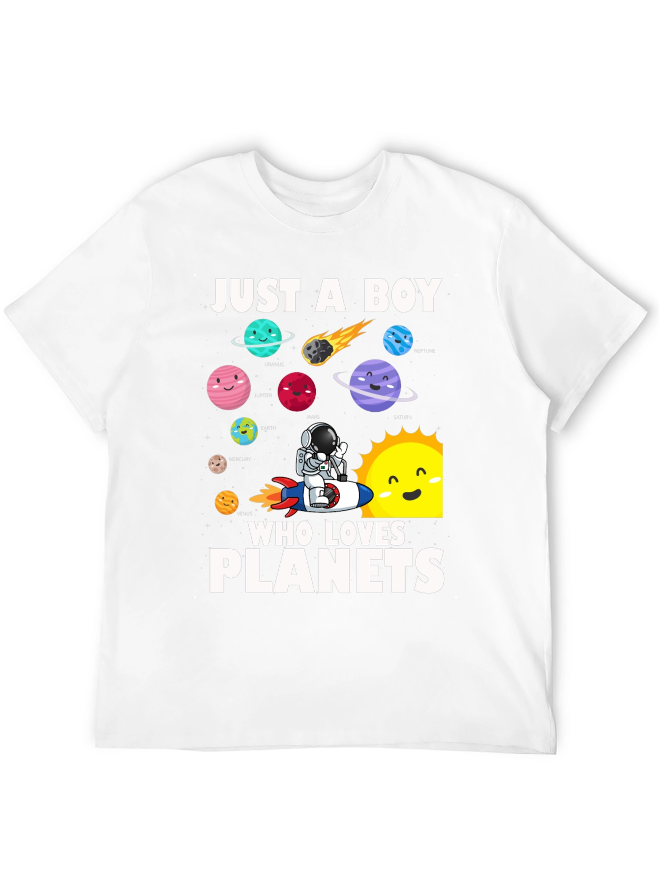 Just A Boy Who Loves Planets T-Shirt