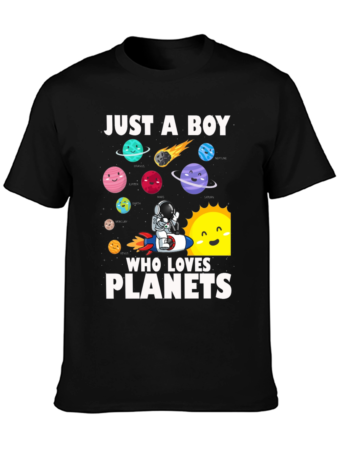 Just A Boy Who Loves Planets T-Shirt