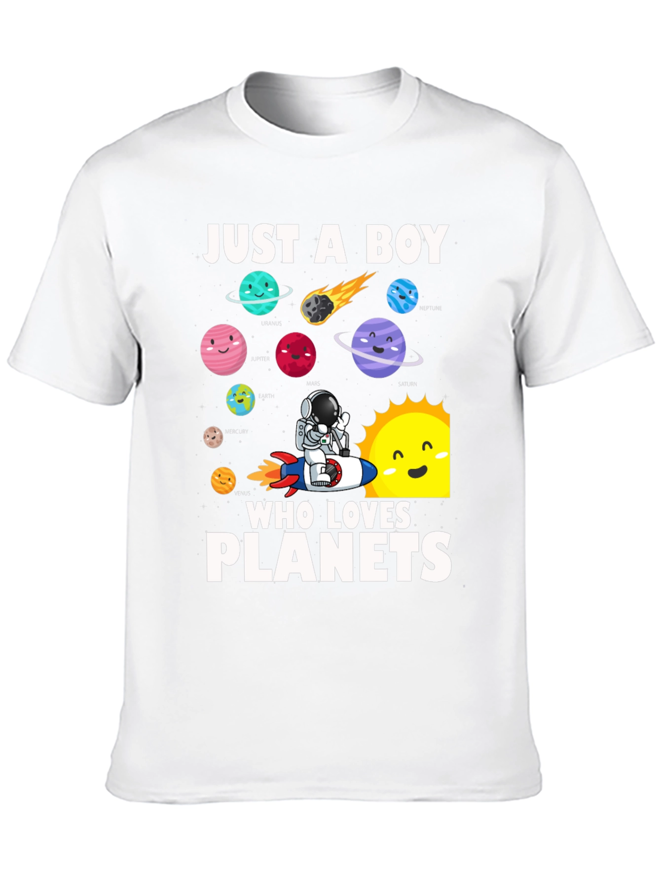 Just A Boy Who Loves Planets T-Shirt