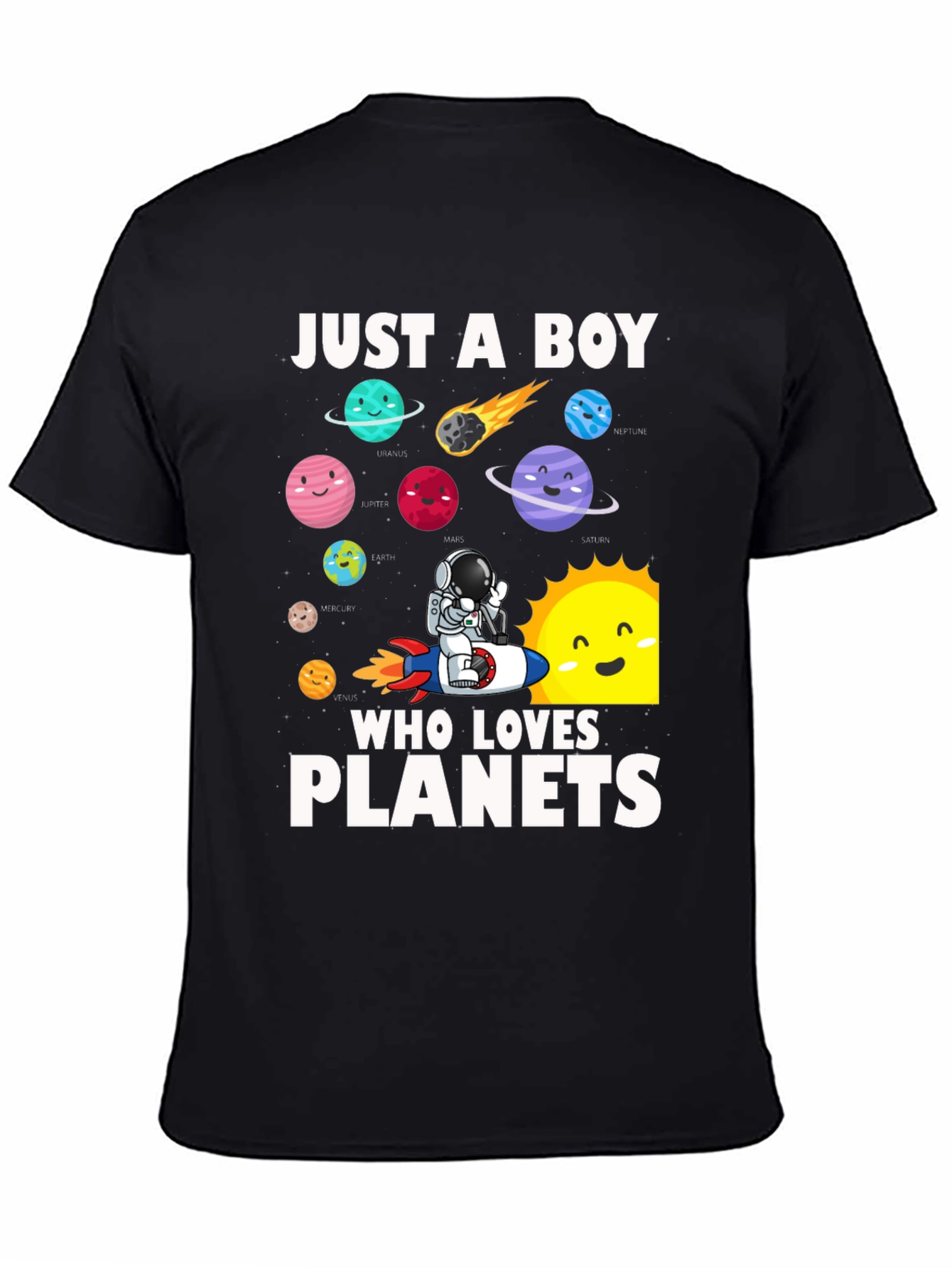 Just A Boy Who Loves Planets T-Shirt