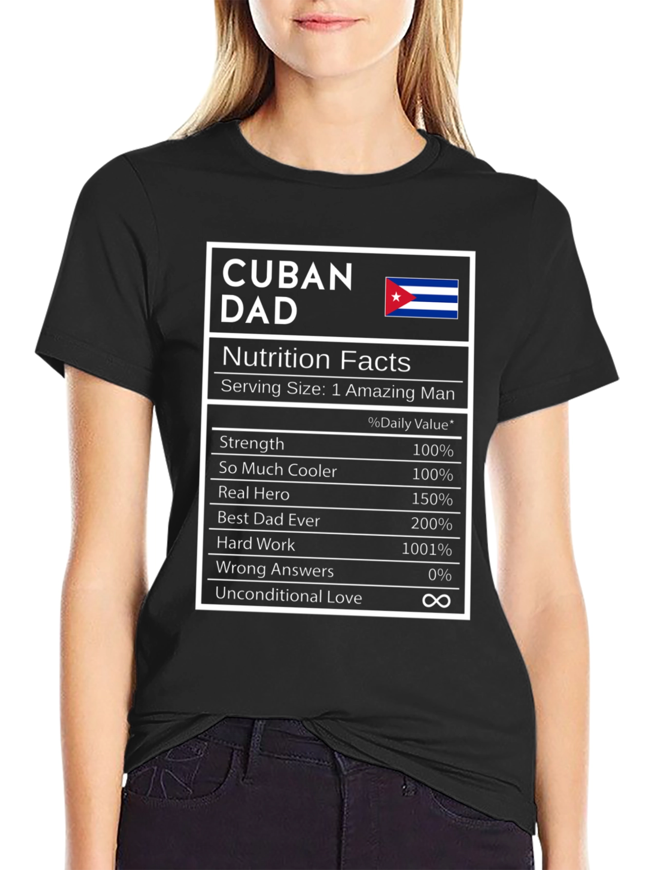 Cuban Dad Nutrition Facts T-Shirt