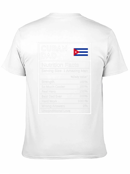 Cuban Dad Nutrition Facts T-Shirt