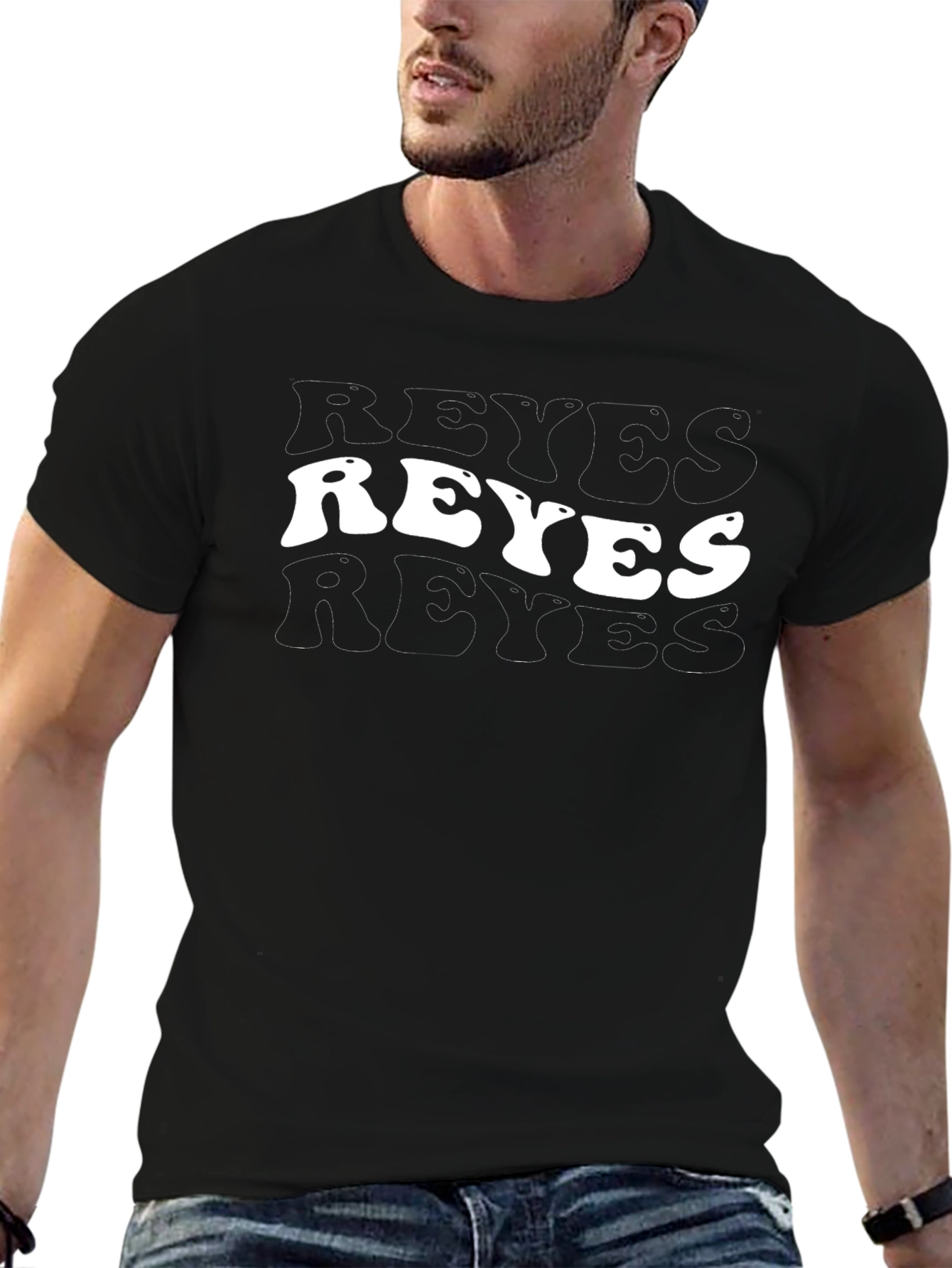 Reyes Retro Graphic Tee - Black