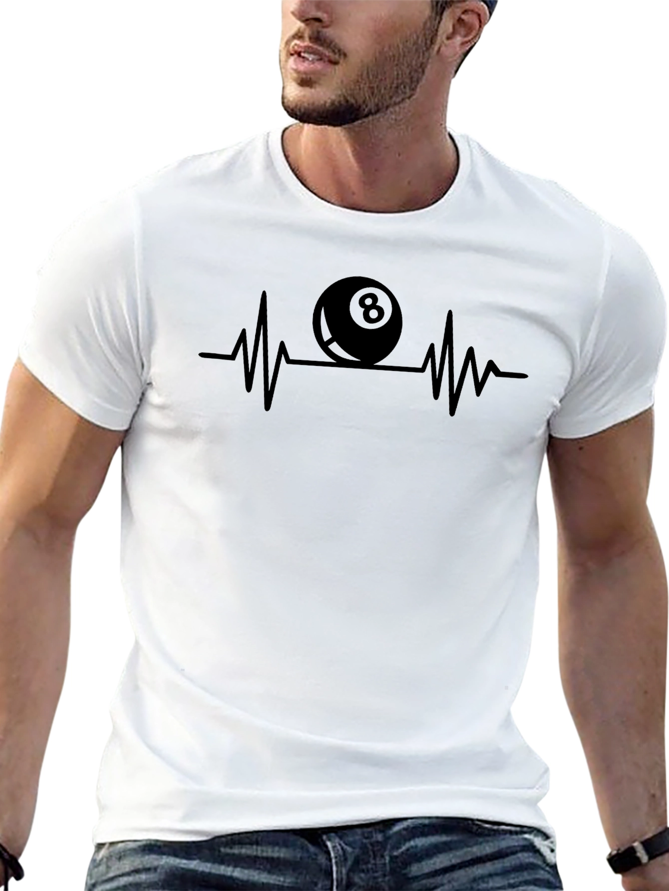 Pool 8-Ball Heartbeat T-Shirt