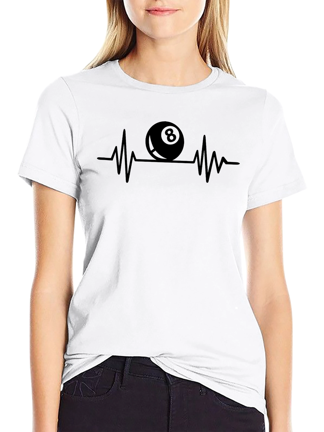 Pool 8-Ball Heartbeat T-Shirt