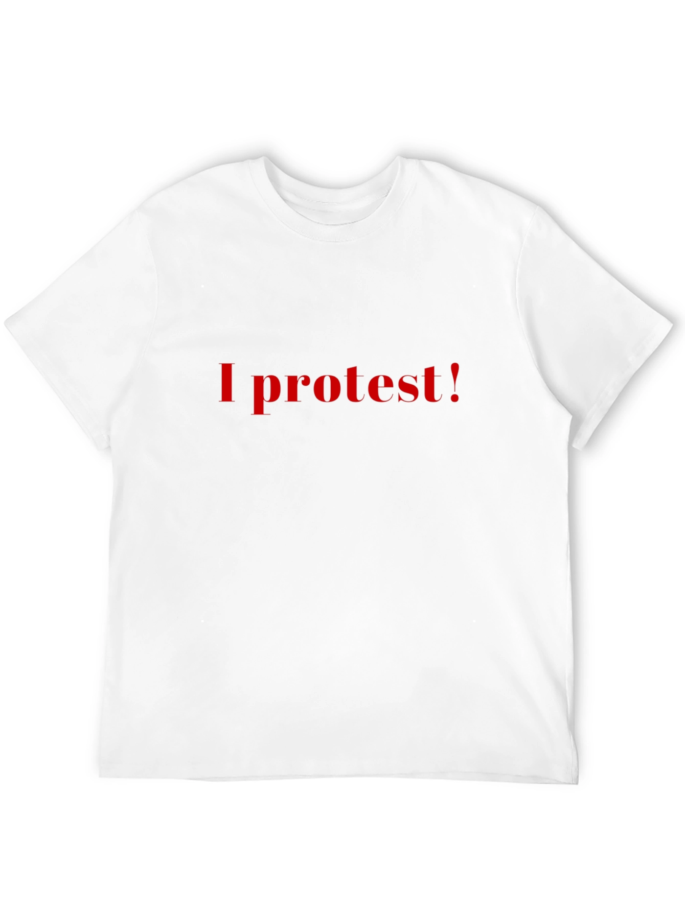 I Protest! Black Graphic Tee