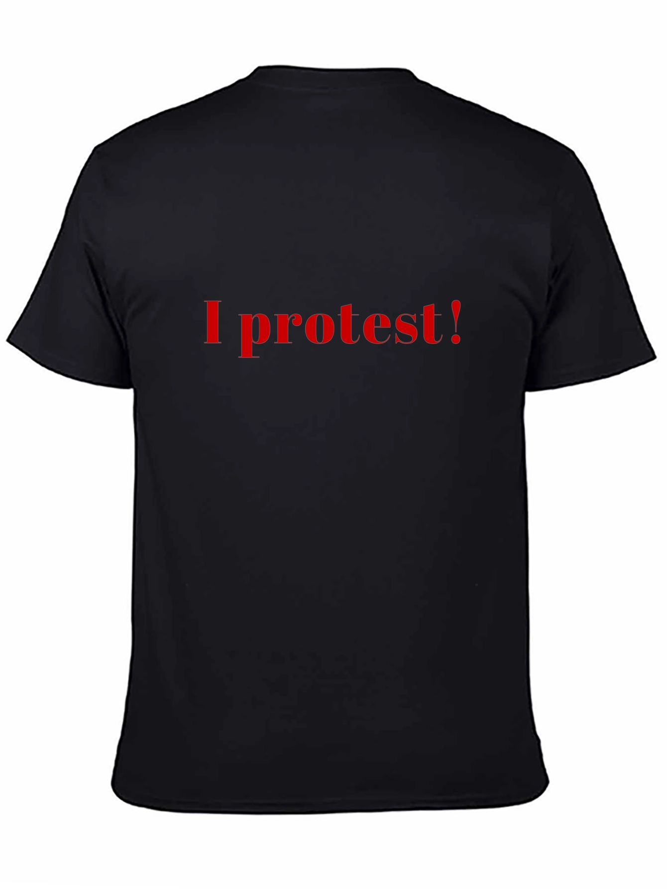 I Protest! Black Graphic Tee