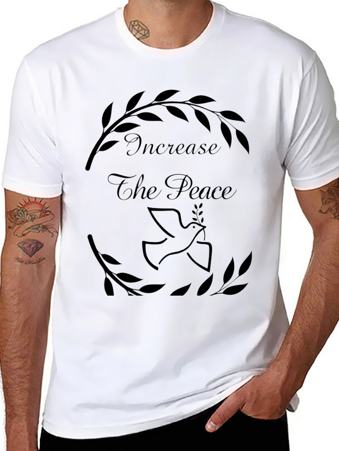 Increase The Peace Dove T-Shirt - Positive Message