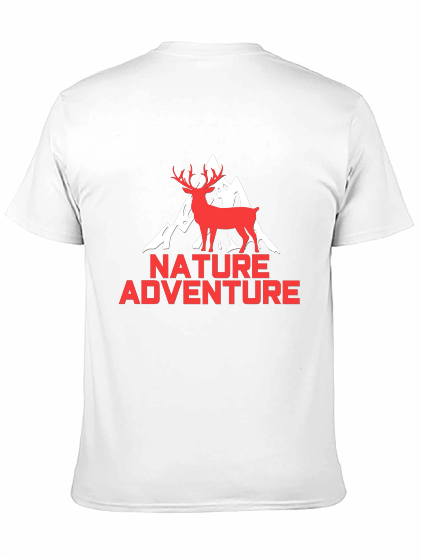 Nature Adventure Graphic Tee - Black Deer Mountain Shirt