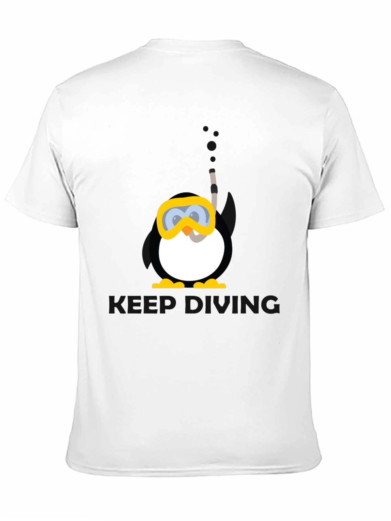 Scuba Penguin Graphic Tee - Black