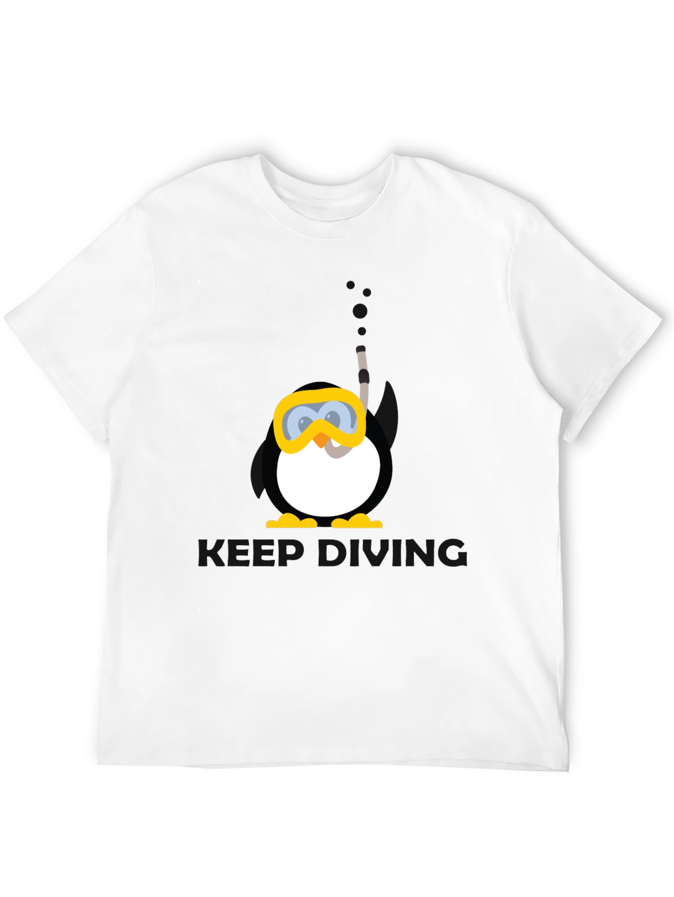 Scuba Penguin Graphic Tee - Black