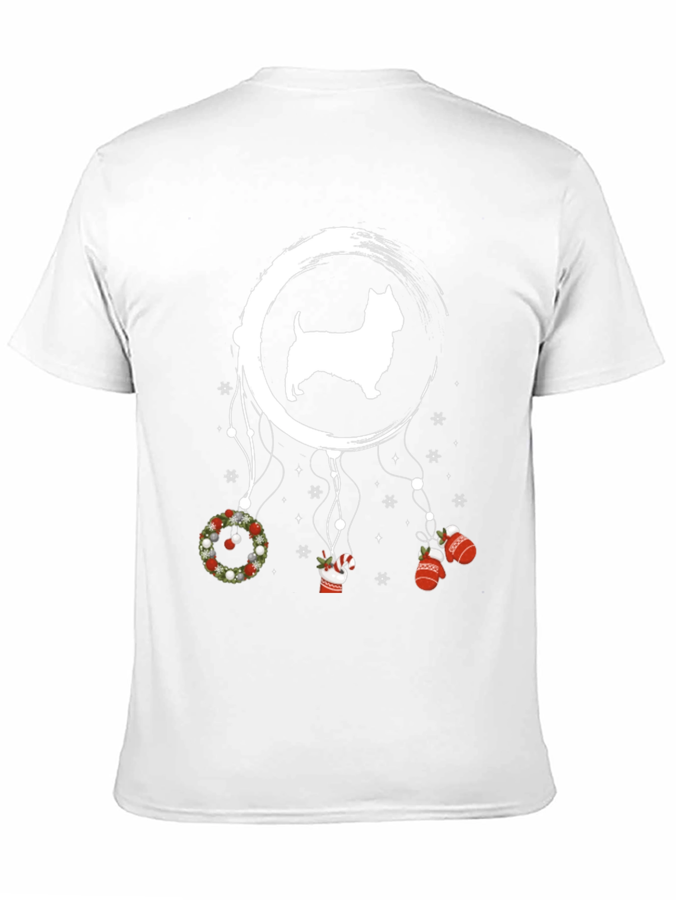 Dog Dream Catcher Graphic Tee - Festive Holiday Design