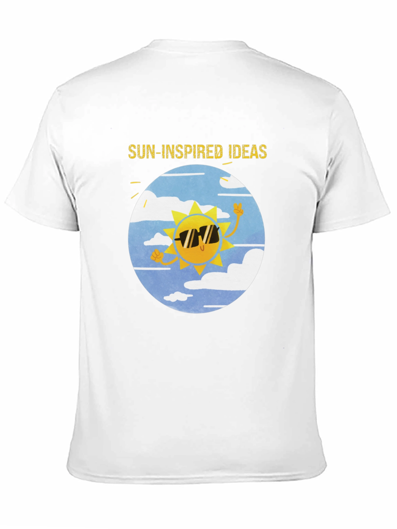 Sun-Inspired Ideas Black Graphic Tee