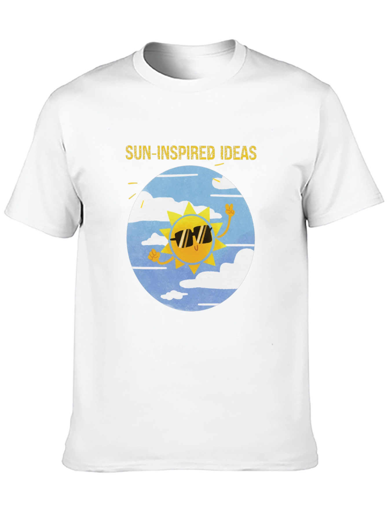 Sun-Inspired Ideas Black Graphic Tee