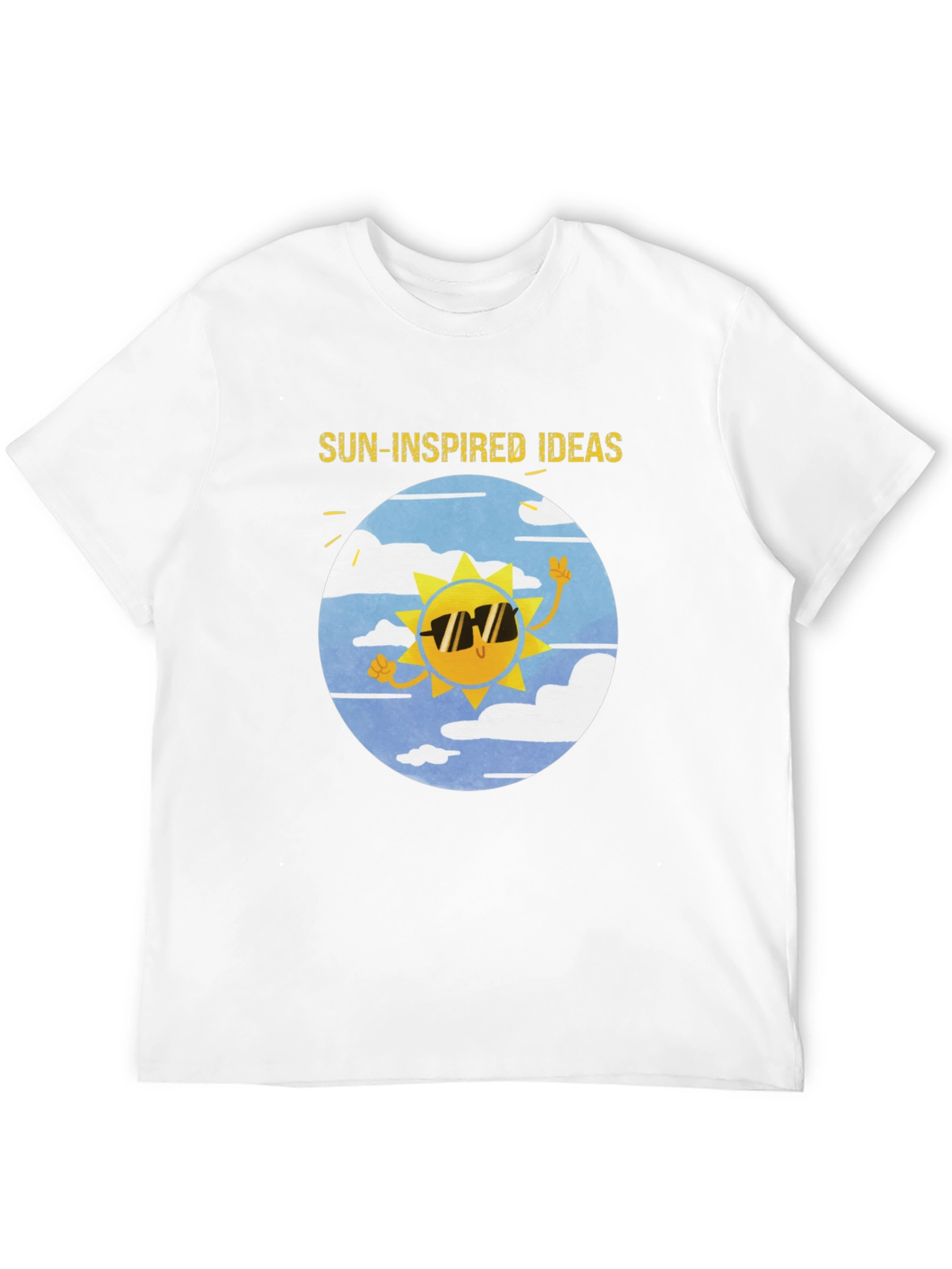 Sun-Inspired Ideas Black Graphic Tee