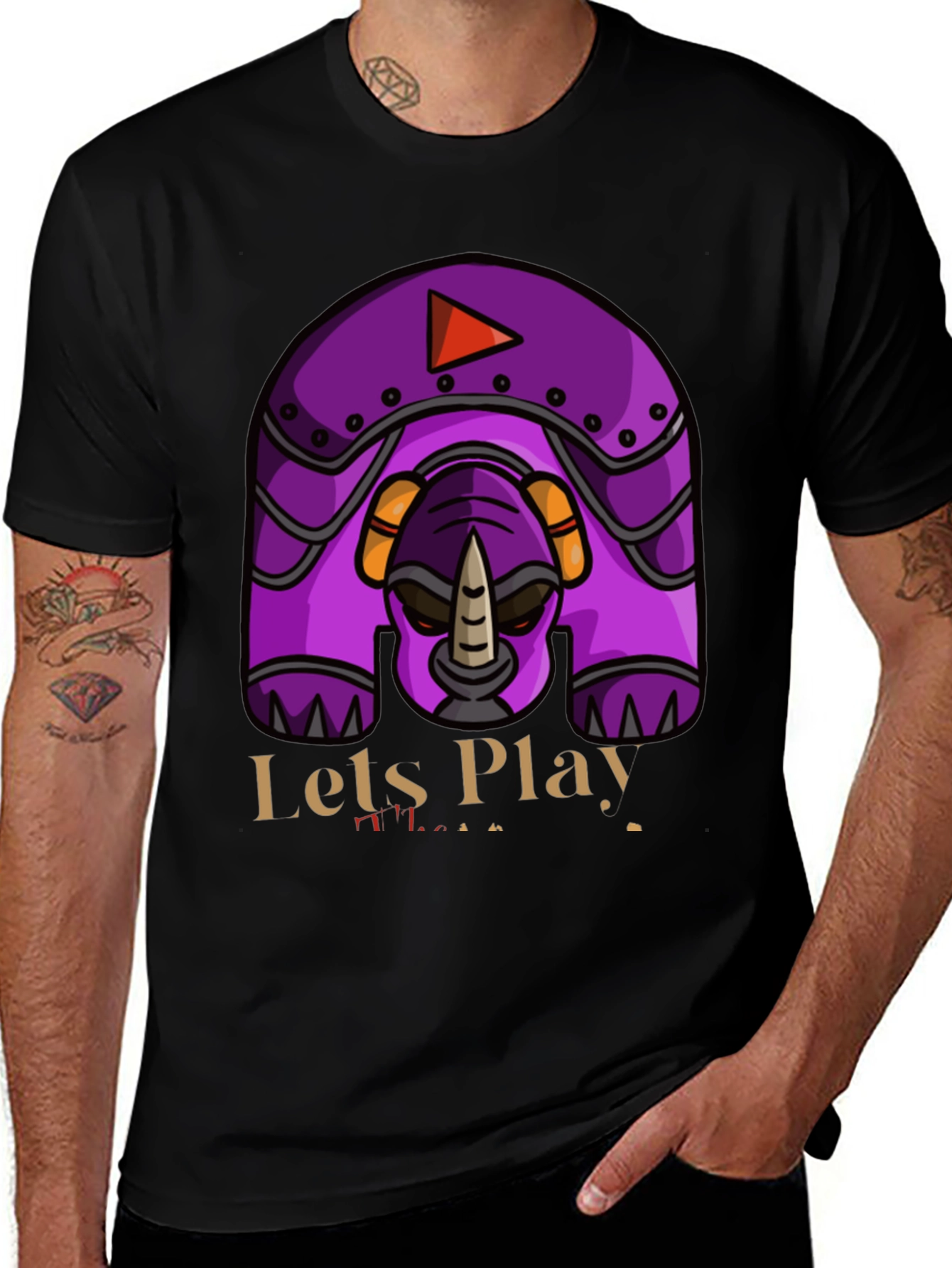 Lets Play Rhino Robot T-Shirt