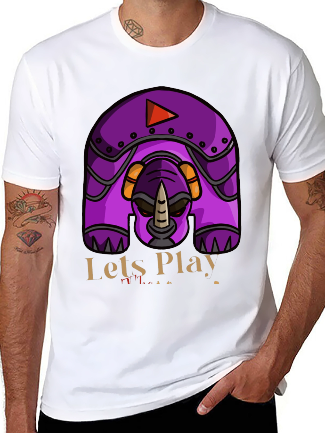 Lets Play Rhino Robot T-Shirt
