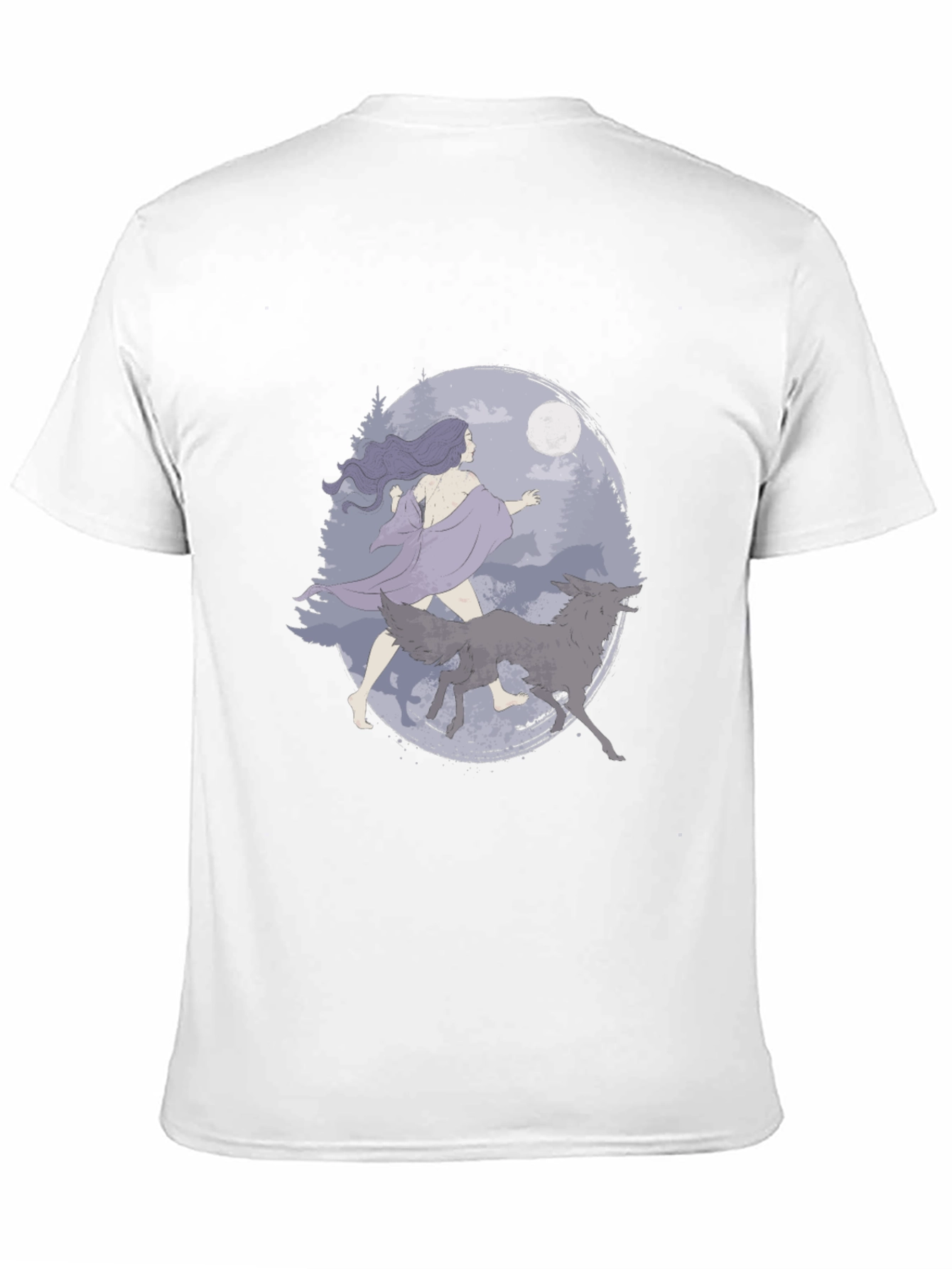 Wolf Moon Graphic Tee - Black