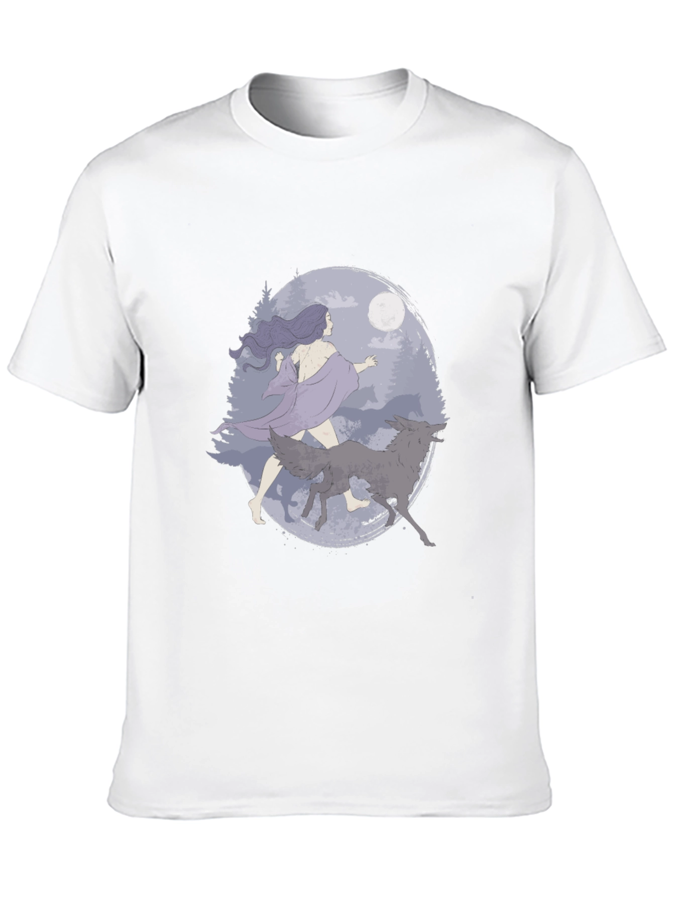 Wolf Moon Graphic Tee - Black