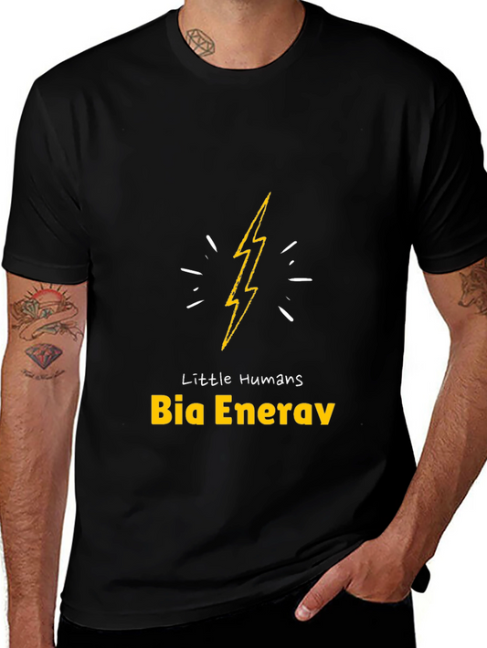 Little Humans Bia Energy Black Graphic Tee
