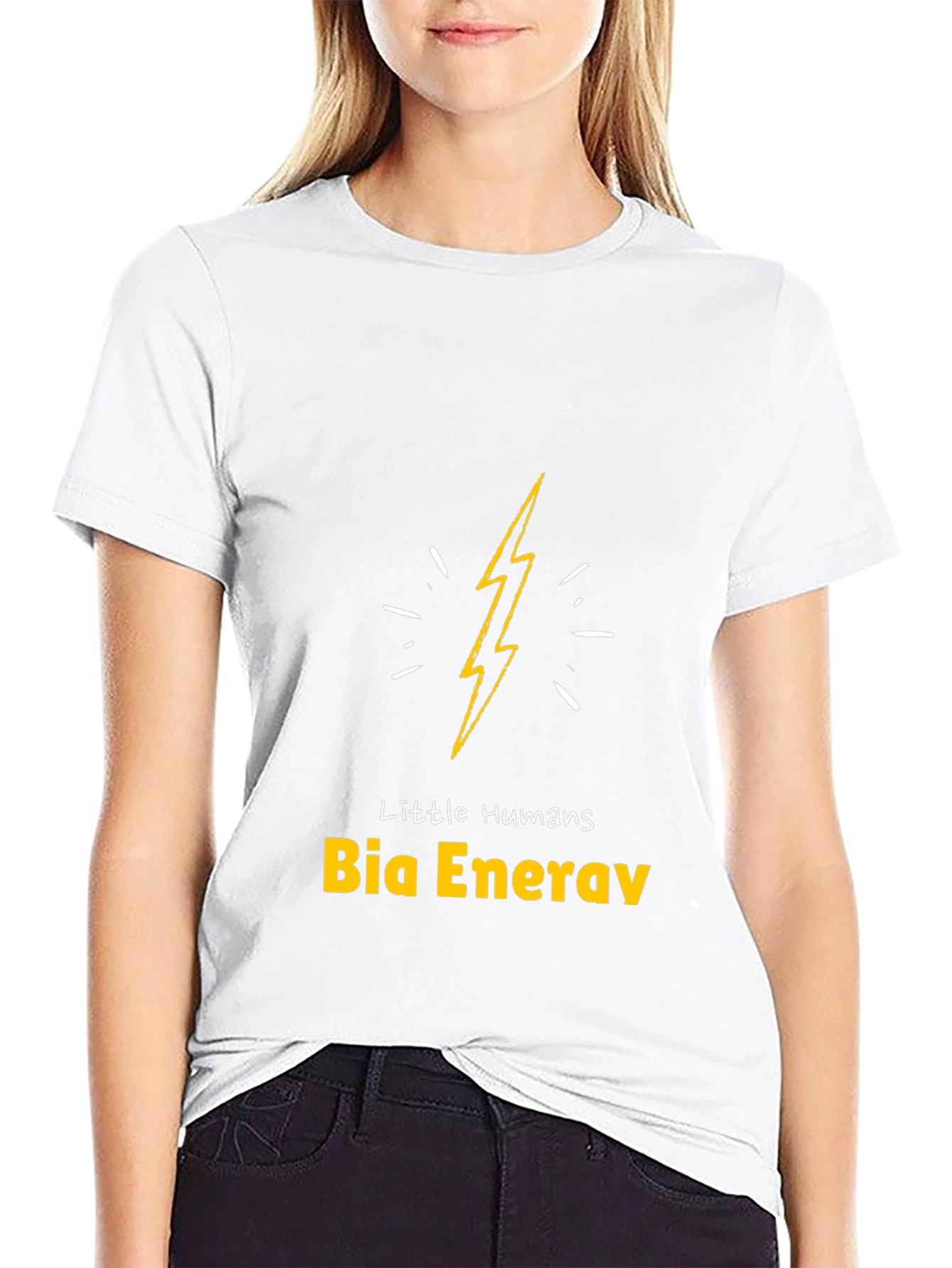 Little Humans Bia Energy Black Graphic Tee